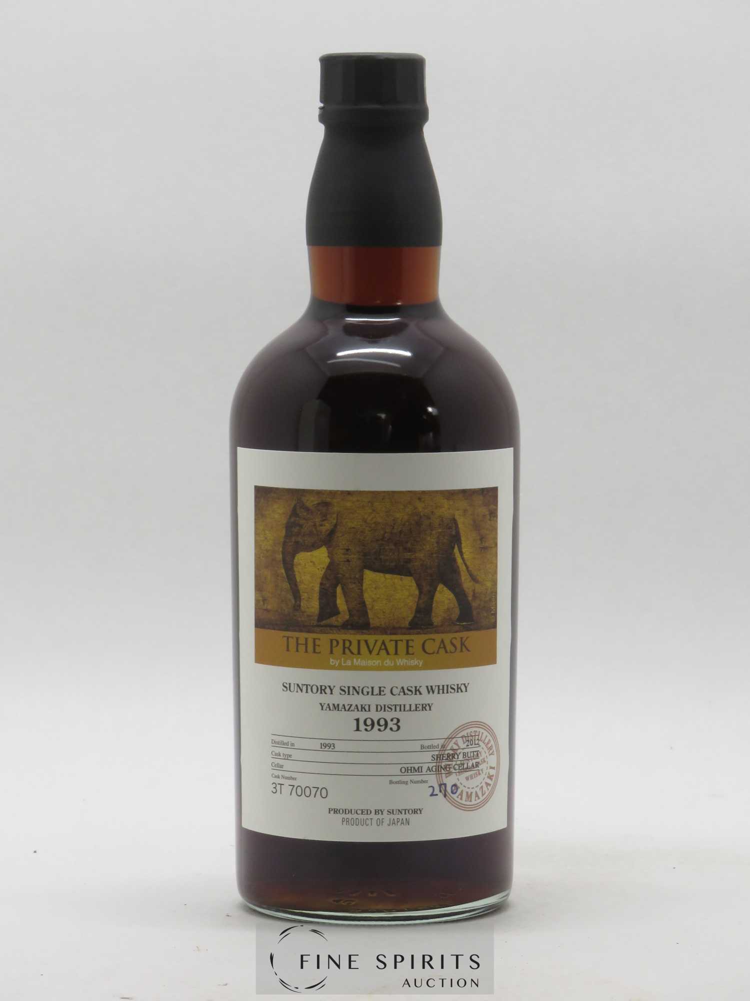 Yamazaki 1993 Of. Single Sherry Butt Cask n°3T70070 - bottled 2012 LMDW The Private Cask - Lot de 1 bouteille - 1