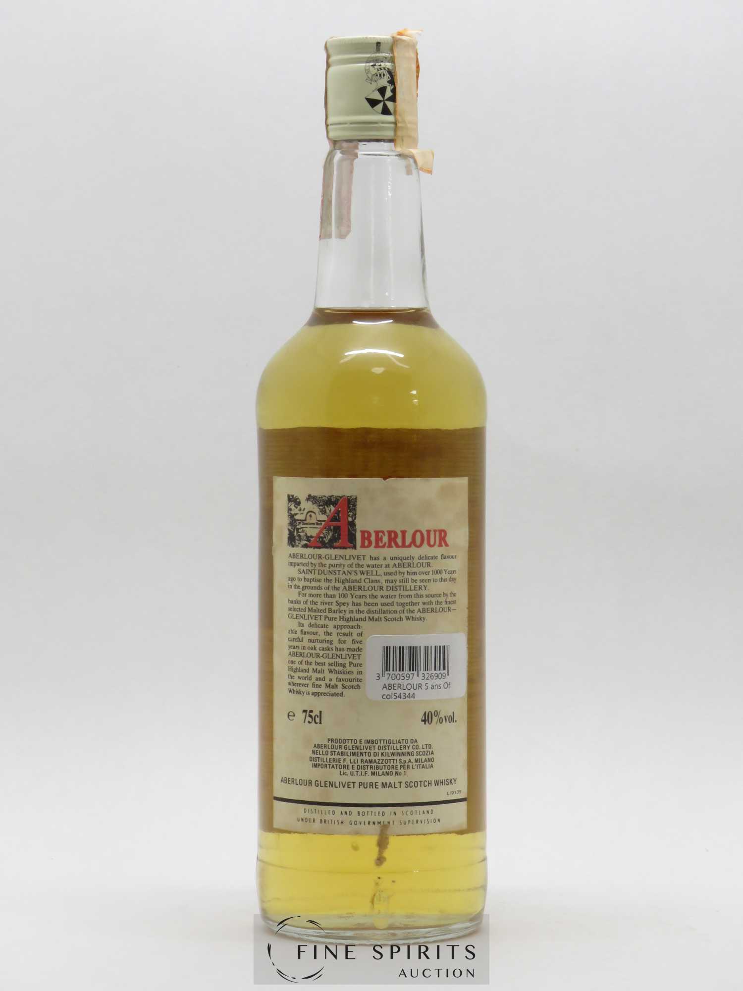 Aberlour 5 years Of. Glenlivet Pure Malt - Lot de 1 bouteille - 1