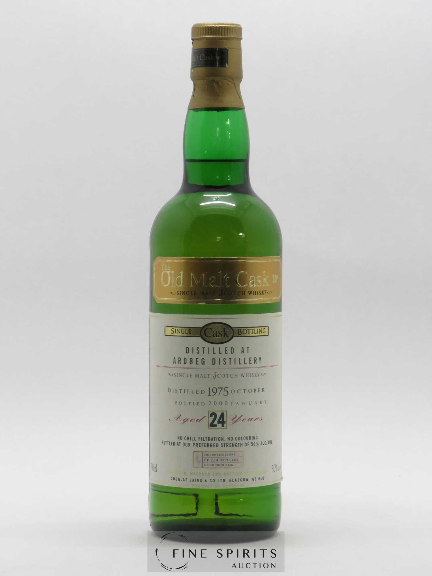 Ardbeg 24 years 1975 Douglas Laing Single Cask - One of 234 - bottled 2000 The Old Malt Cask - Lot de 1 bouteille - 1