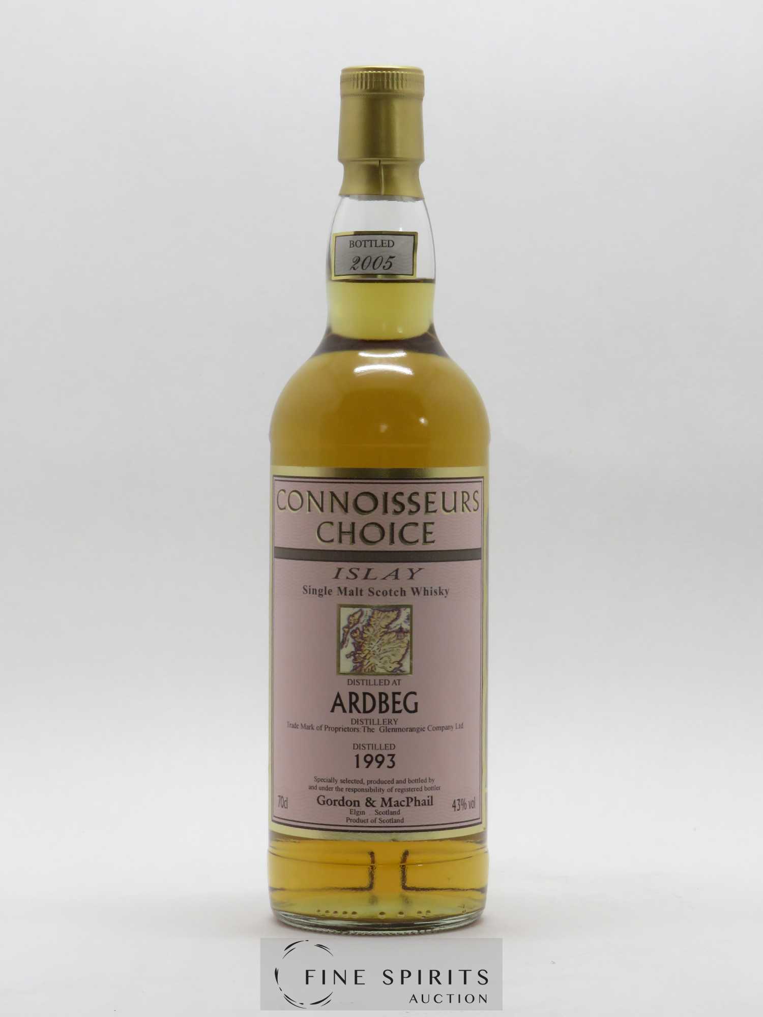 Ardbeg 1993 Gordon & MacPhail First Fill Sherry Butts - bottled 2005 Connoisseurs Choice - Lot of 1 bottle - 1