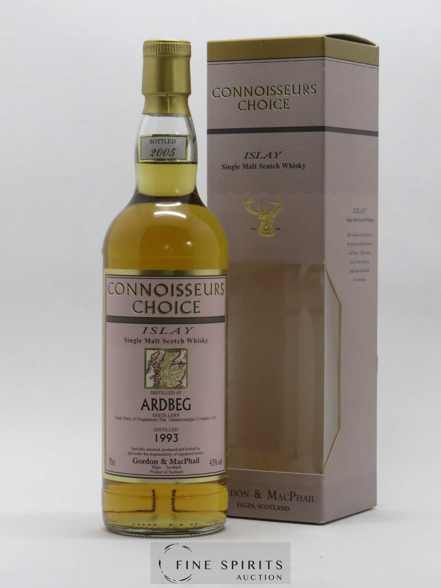 Ardbeg 1993 Gordon & MacPhail First Fill Sherry Butts - bottled 2005 Connoisseurs Choice - Lot of 1 bottle - 0