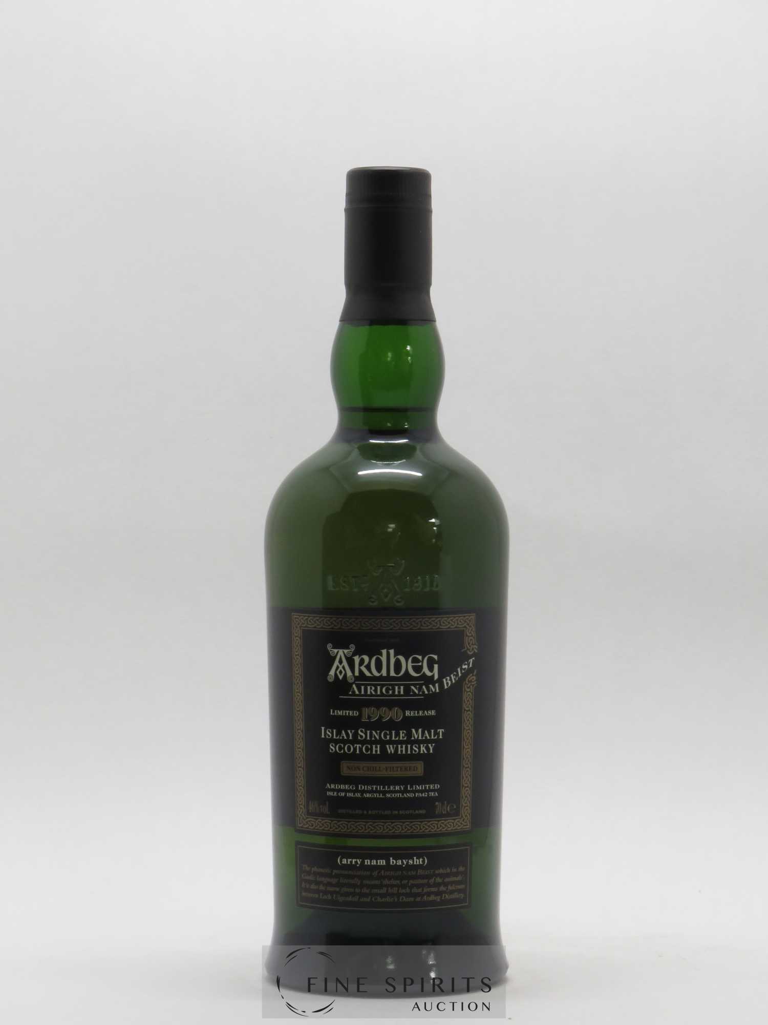 Ardbeg 1990 Of. Airigh Nam Beist Non Chill-Filtered - bottled 2006 Limited Release - Posten von 1 Flasche - 1
