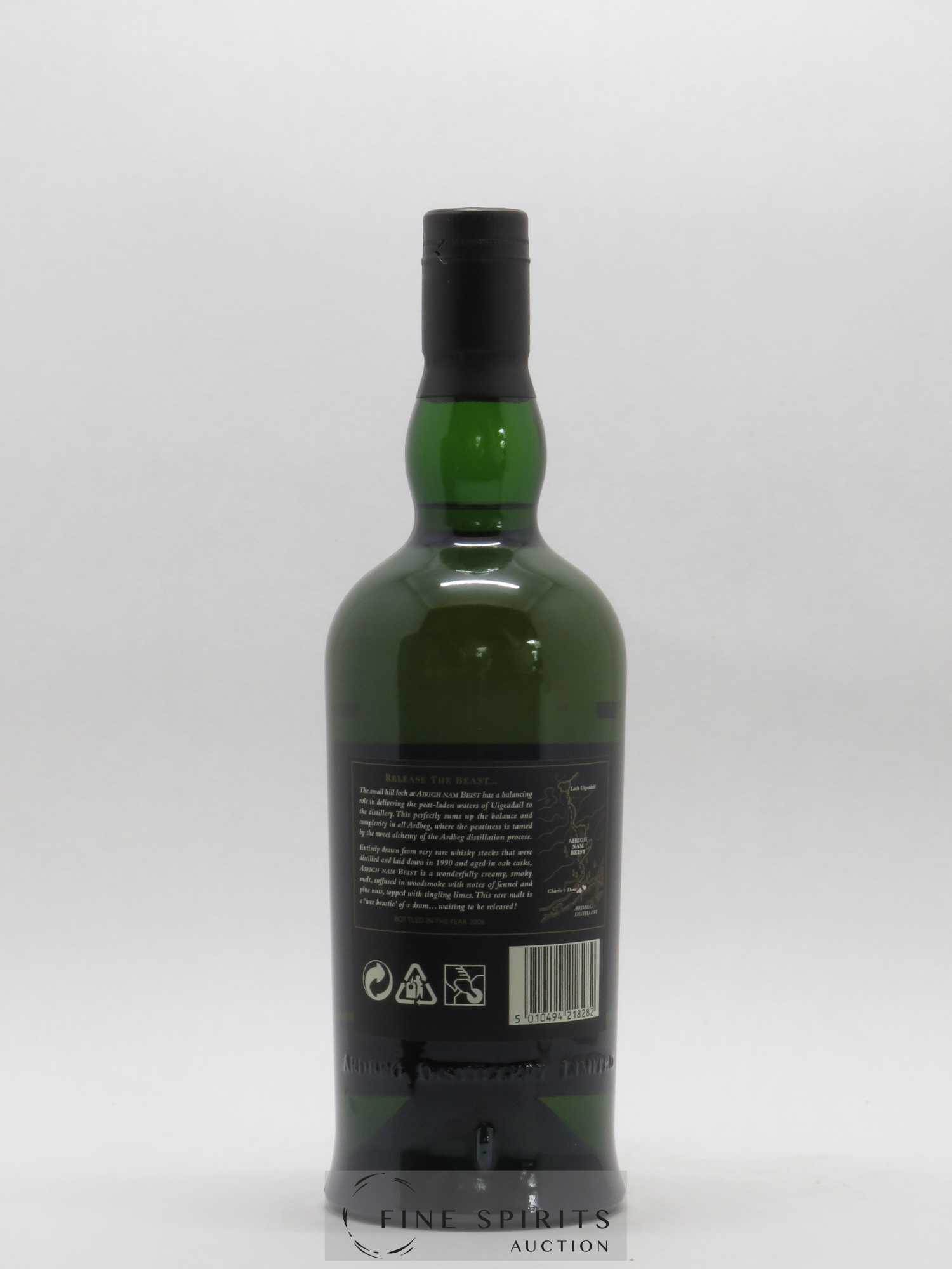 Ardbeg 1990 Of. Airigh Nam Beist Non Chill-Filtered - bottled 2006 Limited Release - Posten von 1 Flasche - 2
