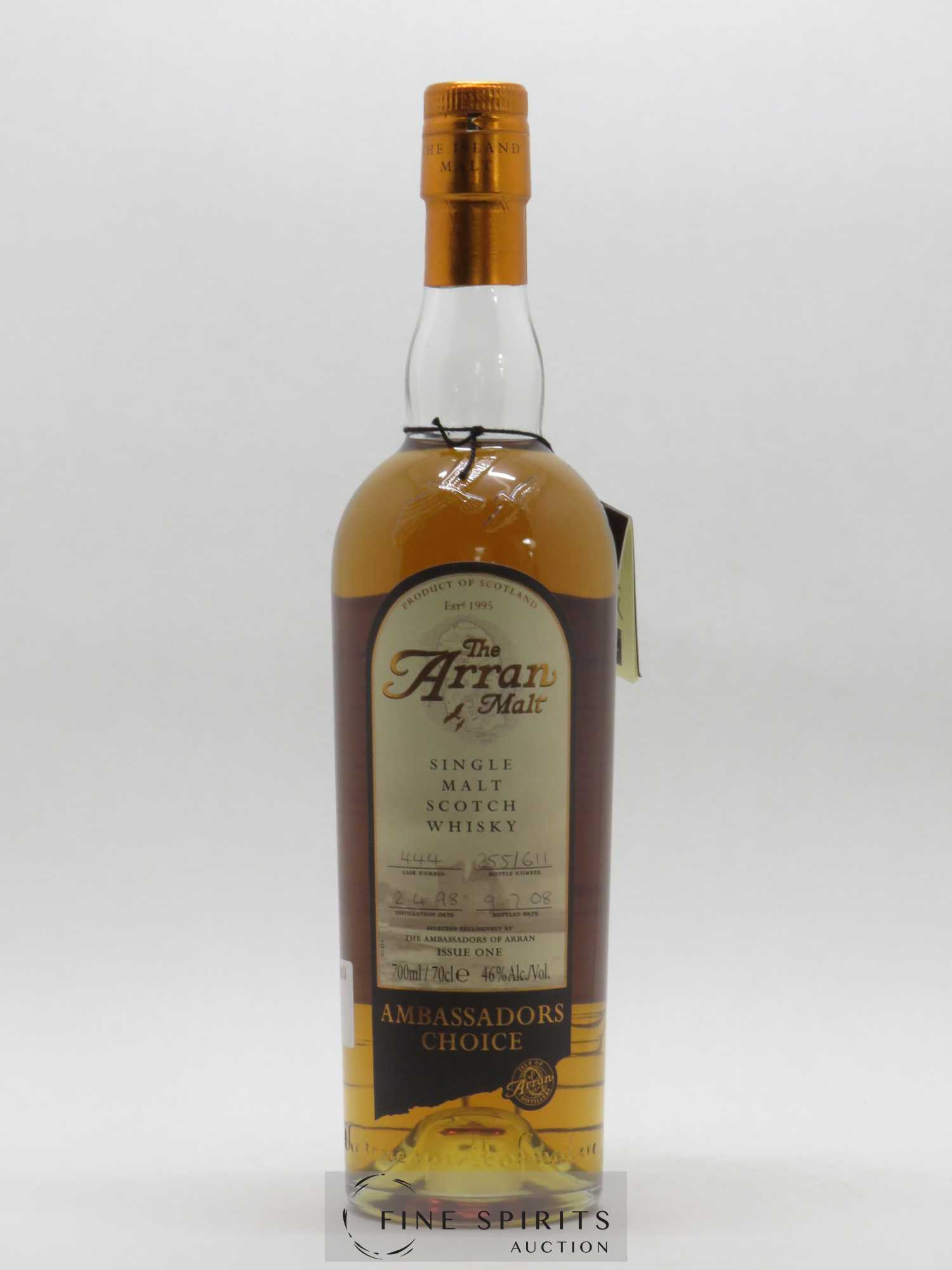 Arran 1998 Of. Issue One Cask n°444 - One of 611 bottles - bottled 2008 The Ambassadors Choice - Lot de 1 bouteille - 1