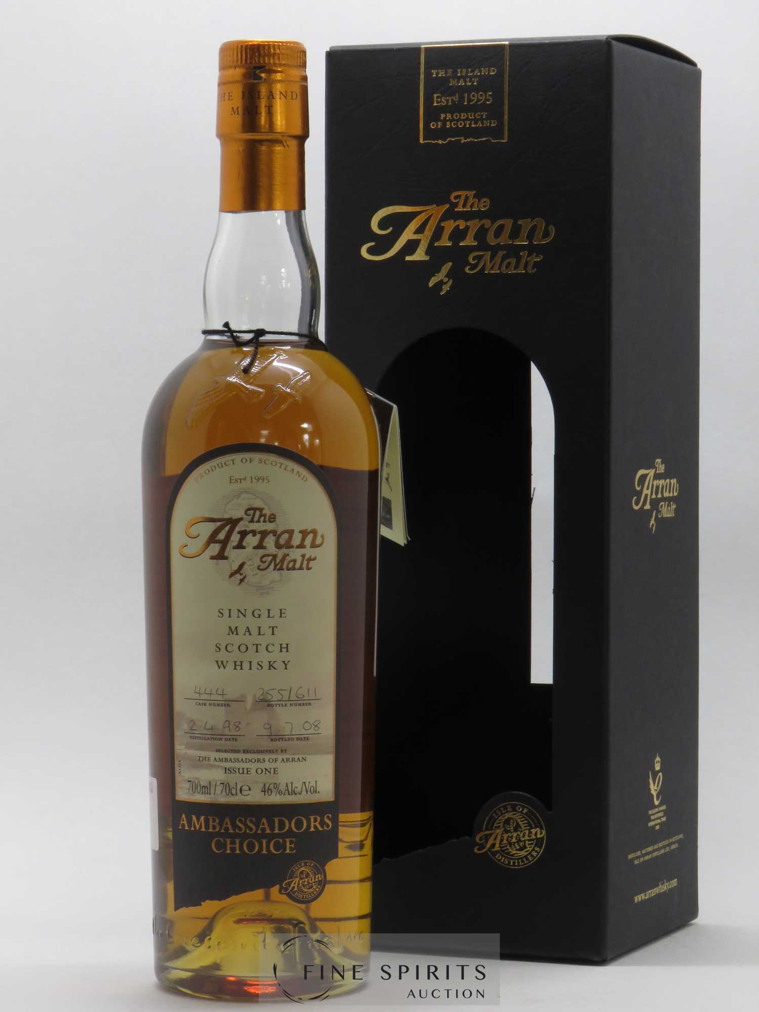 Arran 1998 Of. Issue One Cask n°444 - One of 611 bottles - bottled 2008 The Ambassadors Choice - Lot de 1 bouteille - 0