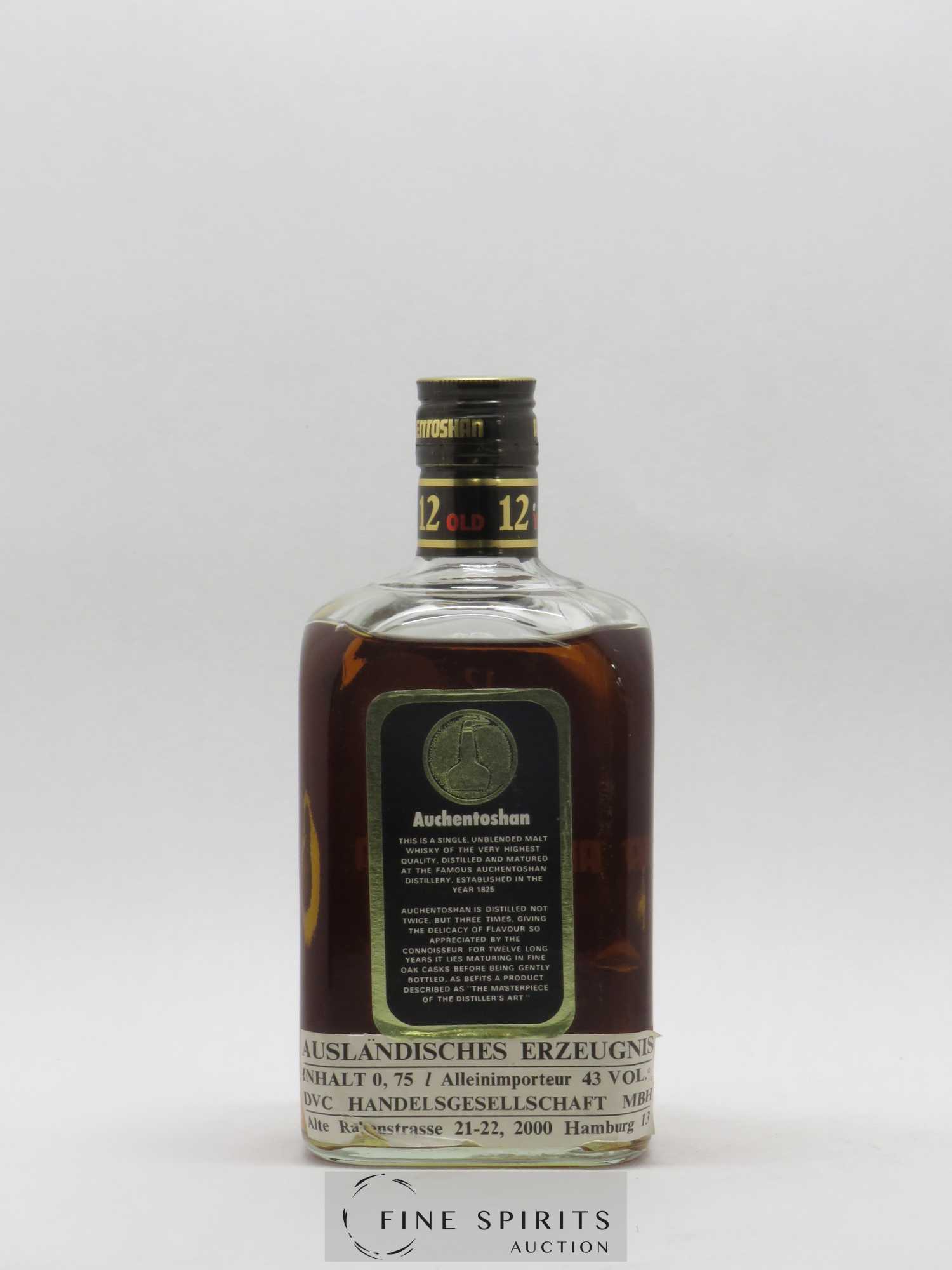 Auchentoshan 12 years Of. DVC Handellschaft MBH Import - Lot de 1 bouteille - 1