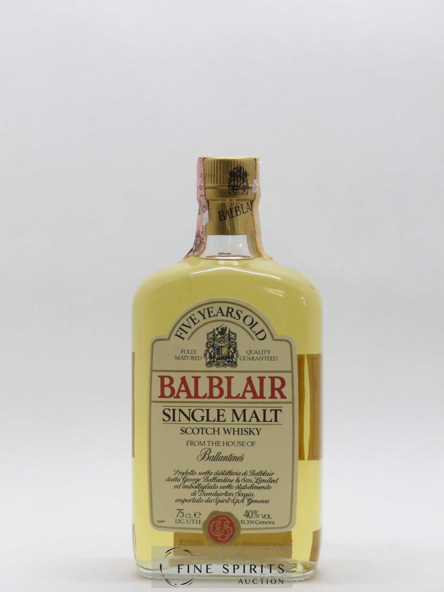 Balblair 5 years Of. From the House of Ballantine's Spirit S.P.A. - Lot of 1 bottle - 1