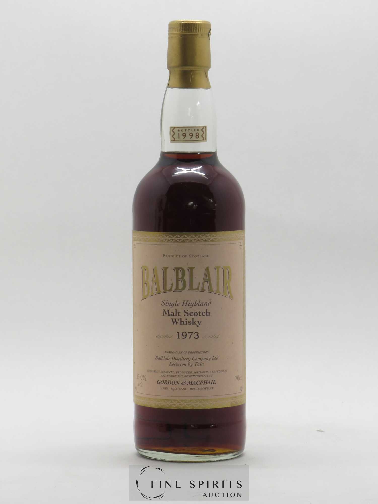 Balblair 1973 Gordon & MacPhail bottled 1998 Pink Label - Posten von 1 Flasche - 1