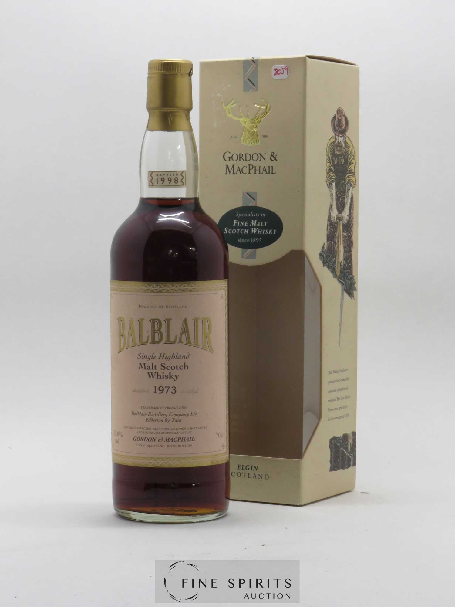 Balblair 1973 Gordon & MacPhail bottled 1998 Pink Label - Posten von 1 Flasche - 0