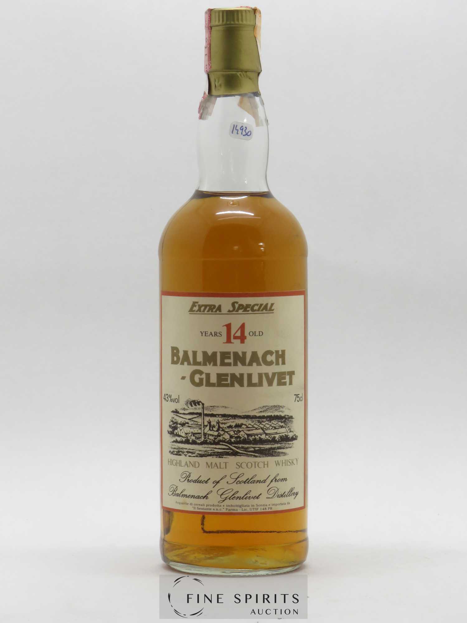 Balmenach - Glenlivet 14 years Of. Extra Special - Lot de 1 bouteille - 0