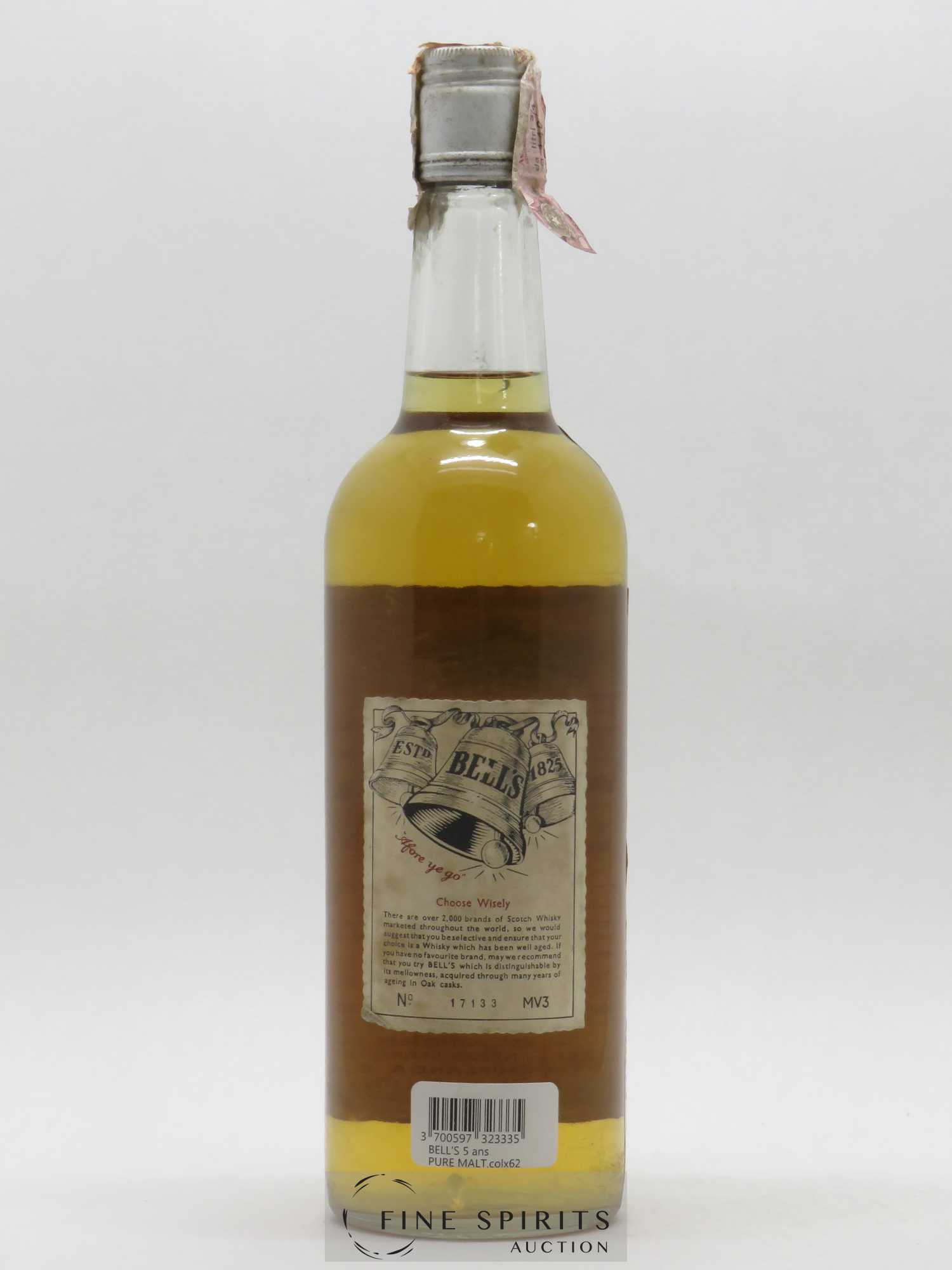 Bell's 5 years Of. Pure Malt Light Ghirlanda S.p.A. Import - Lot of 1 bottle - 1