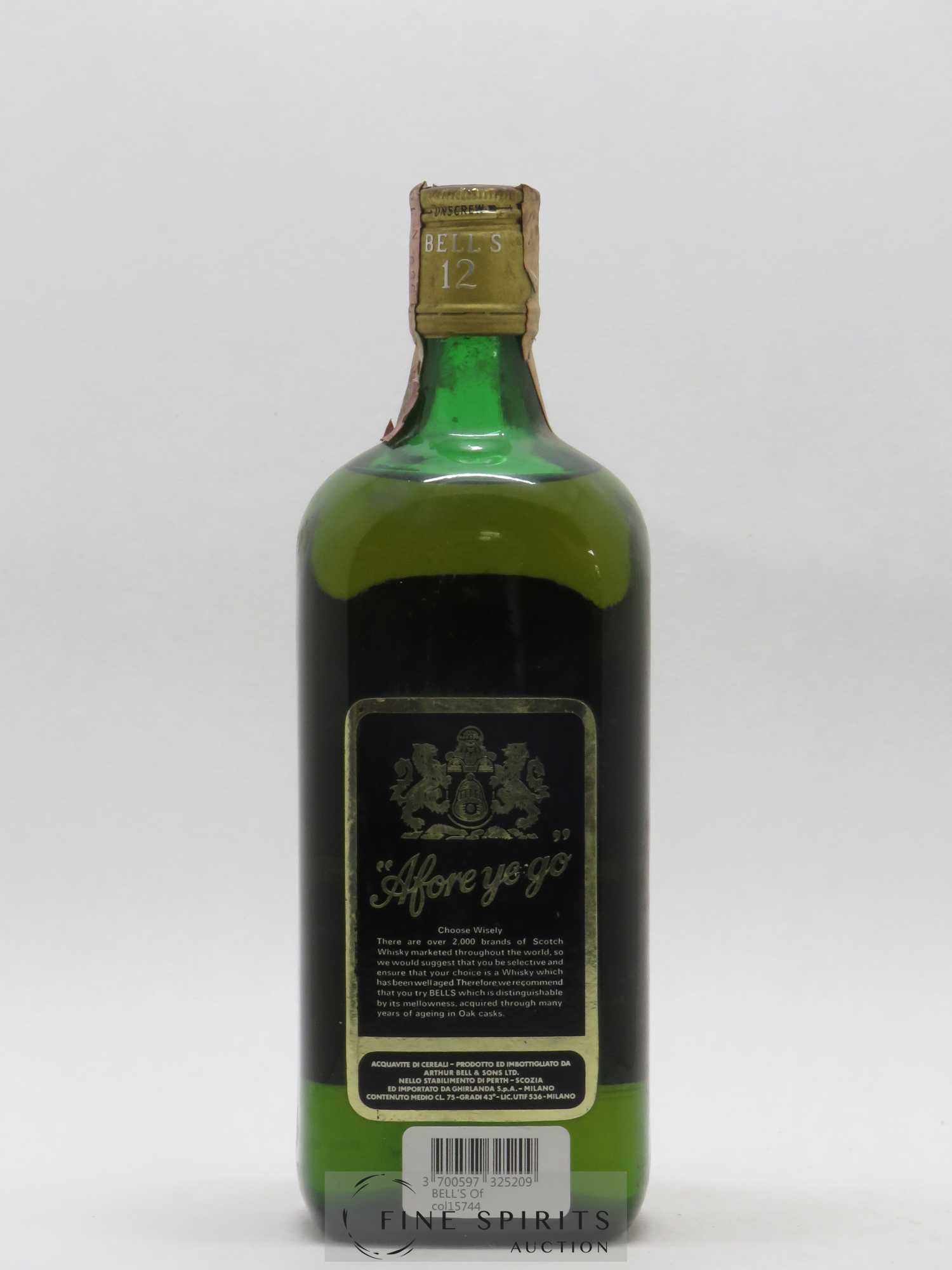 Bell's 12 years Of. De Luxe Ghirlanda S.p.A. Import - Lot de 1 bouteille - 1