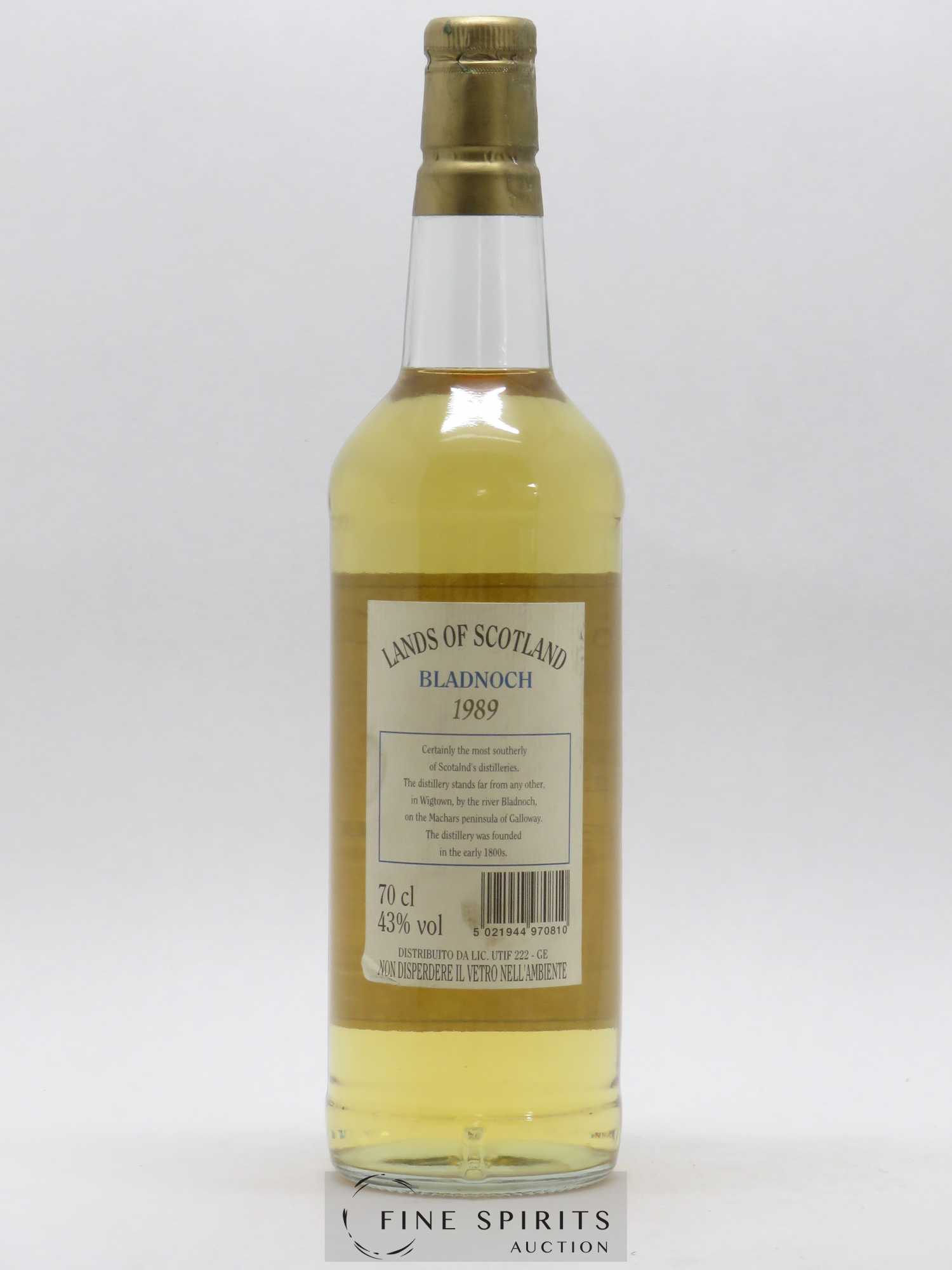 Bladnoch 1989 Signatory Vintage Cask n°409 - bottled 1997 Lands of Scotland - Lotto di 1 bottiglia - 1