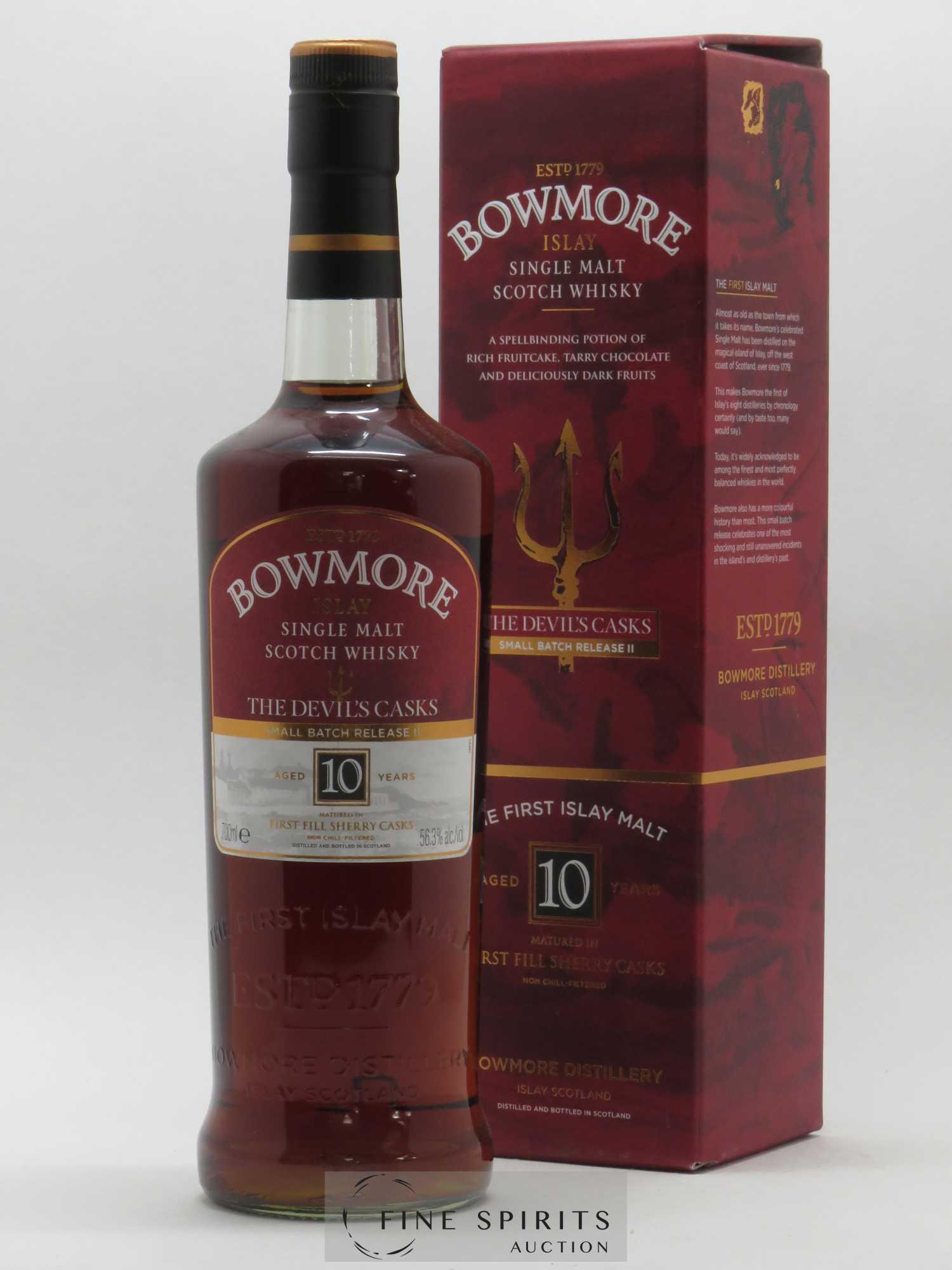 Bowmore 10 years Of. The Devil's Casks First Fill Sherry Casks Small Batch Release II - Posten von 1 Flasche - 0