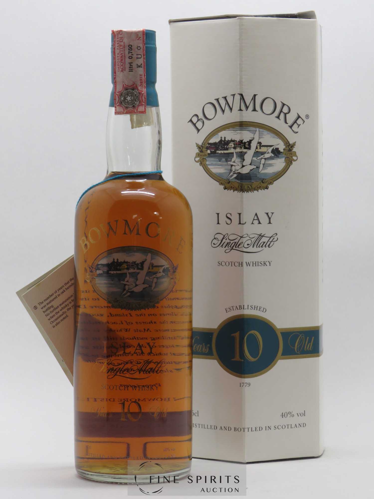 Bowmore 10 years Of. - Lot de 1 bouteille - 0