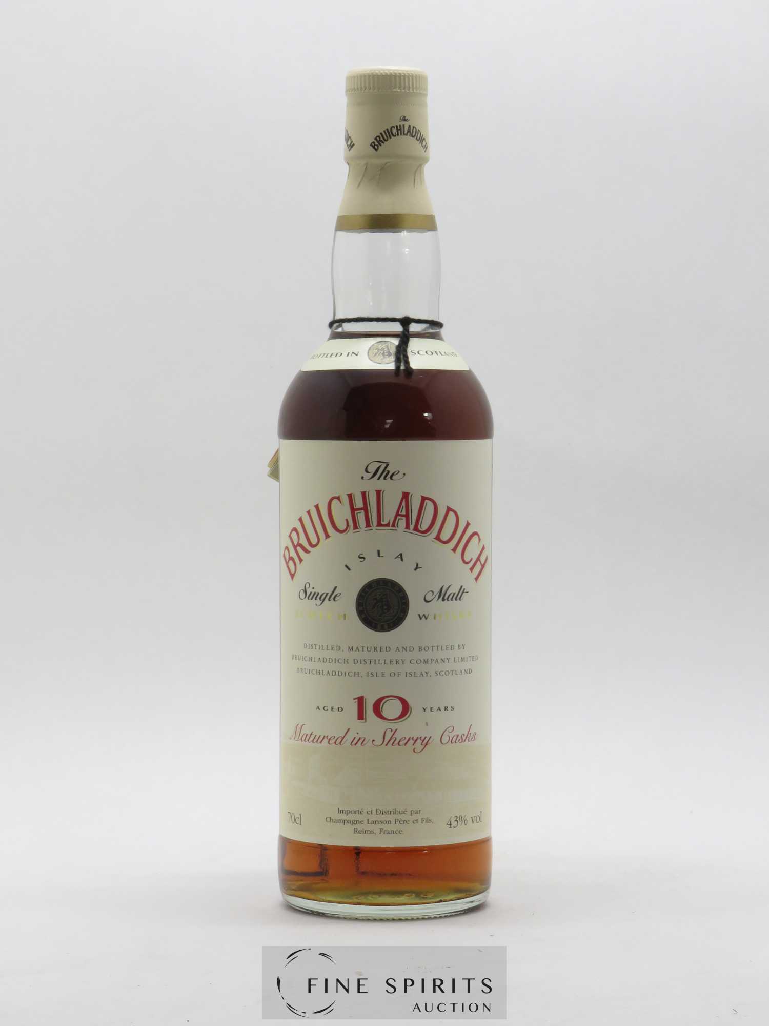 Bruichladdich 10 years Of. Matured in Sherry Casks - Lot de 1 bouteille - 1