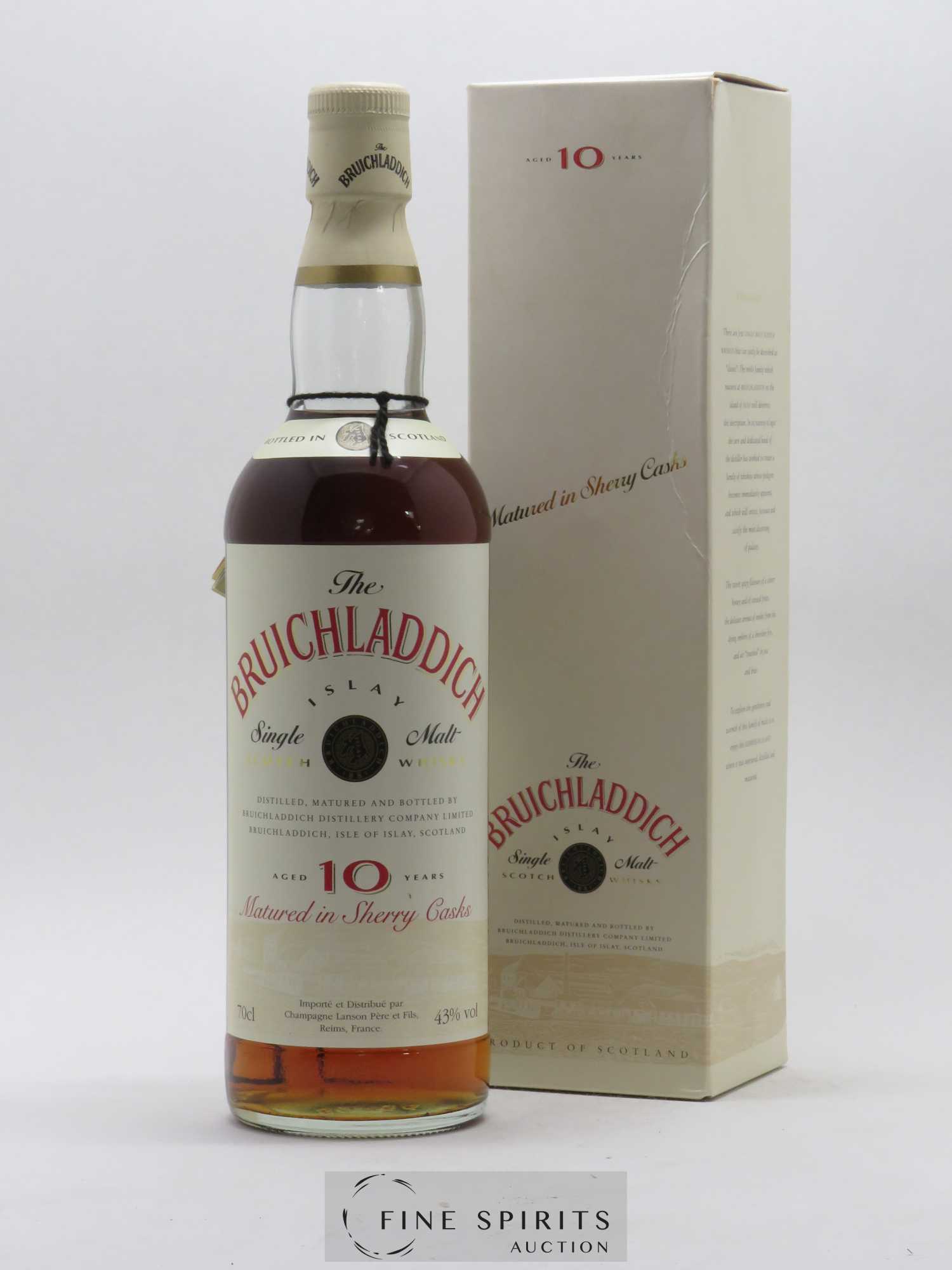 Bruichladdich 10 years Of. Matured in Sherry Casks - Lot de 1 bouteille - 0