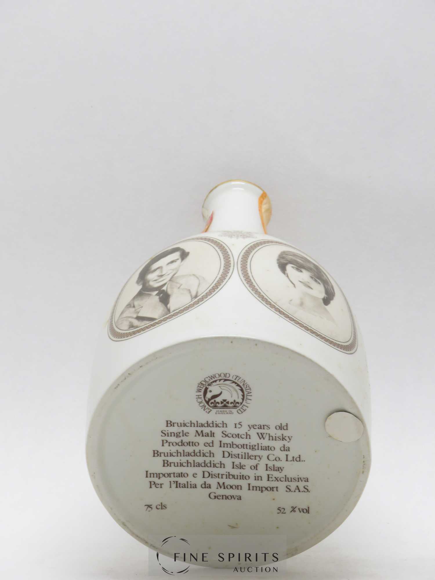 Bruichladdich 15 years Of. Royal Wedding 1981 Moon Import Ceramic Decanter N°779 - Lot of 1 bottle - 3