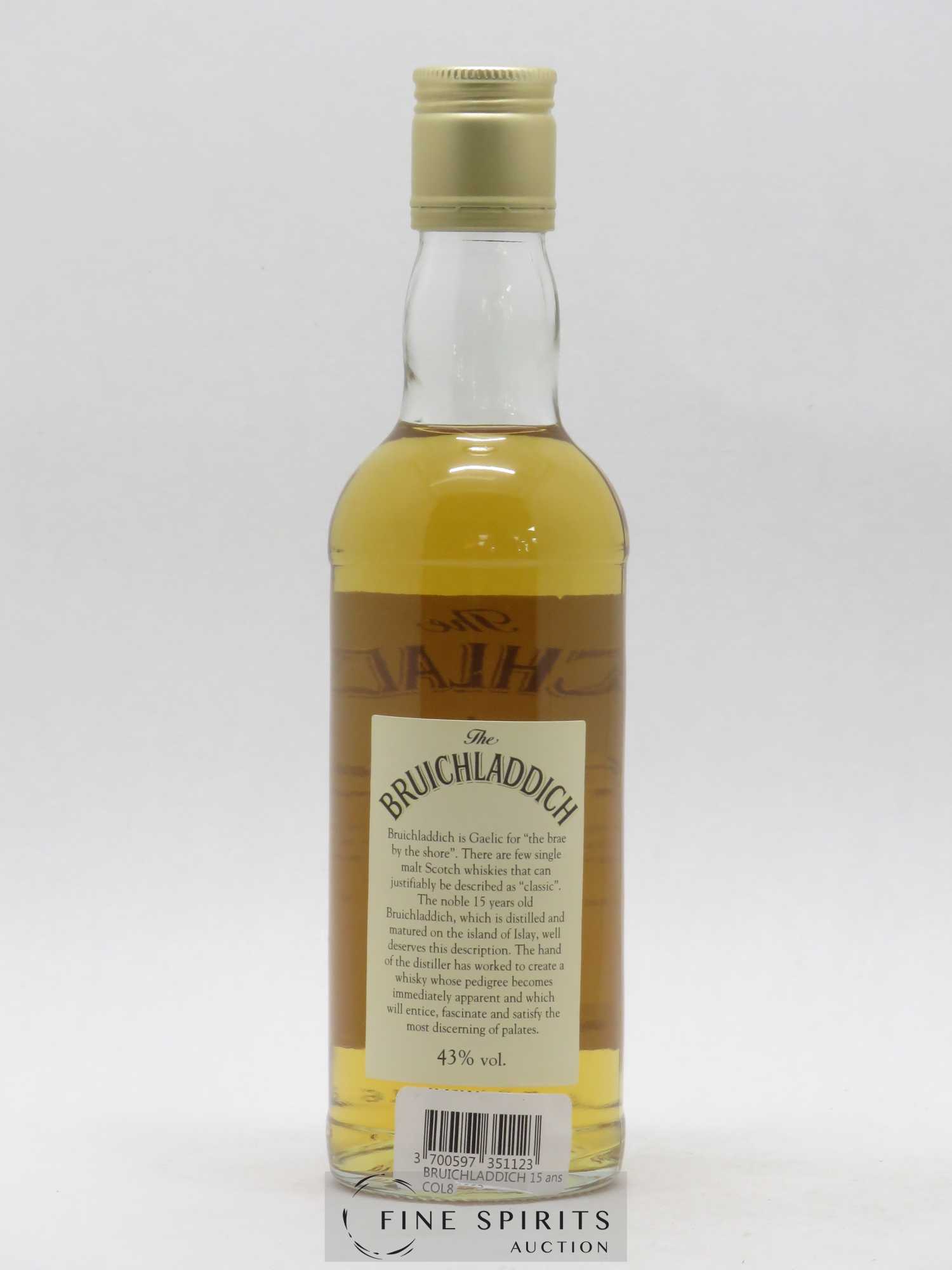 Bruichladdich 15 years Of. - Lot de 1 bouteille - 1