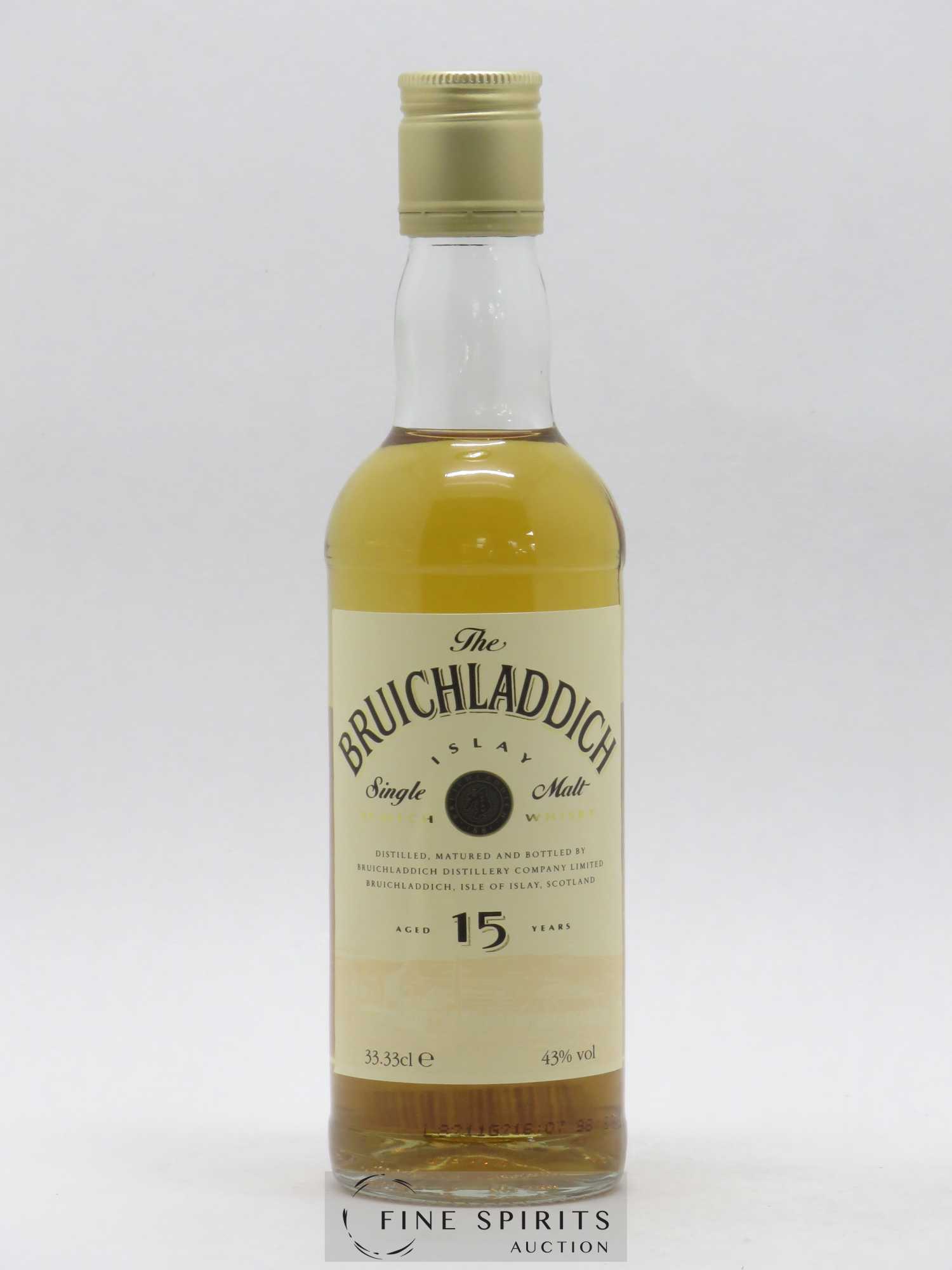 Bruichladdich 15 years Of. - Lot de 1 bouteille - 0