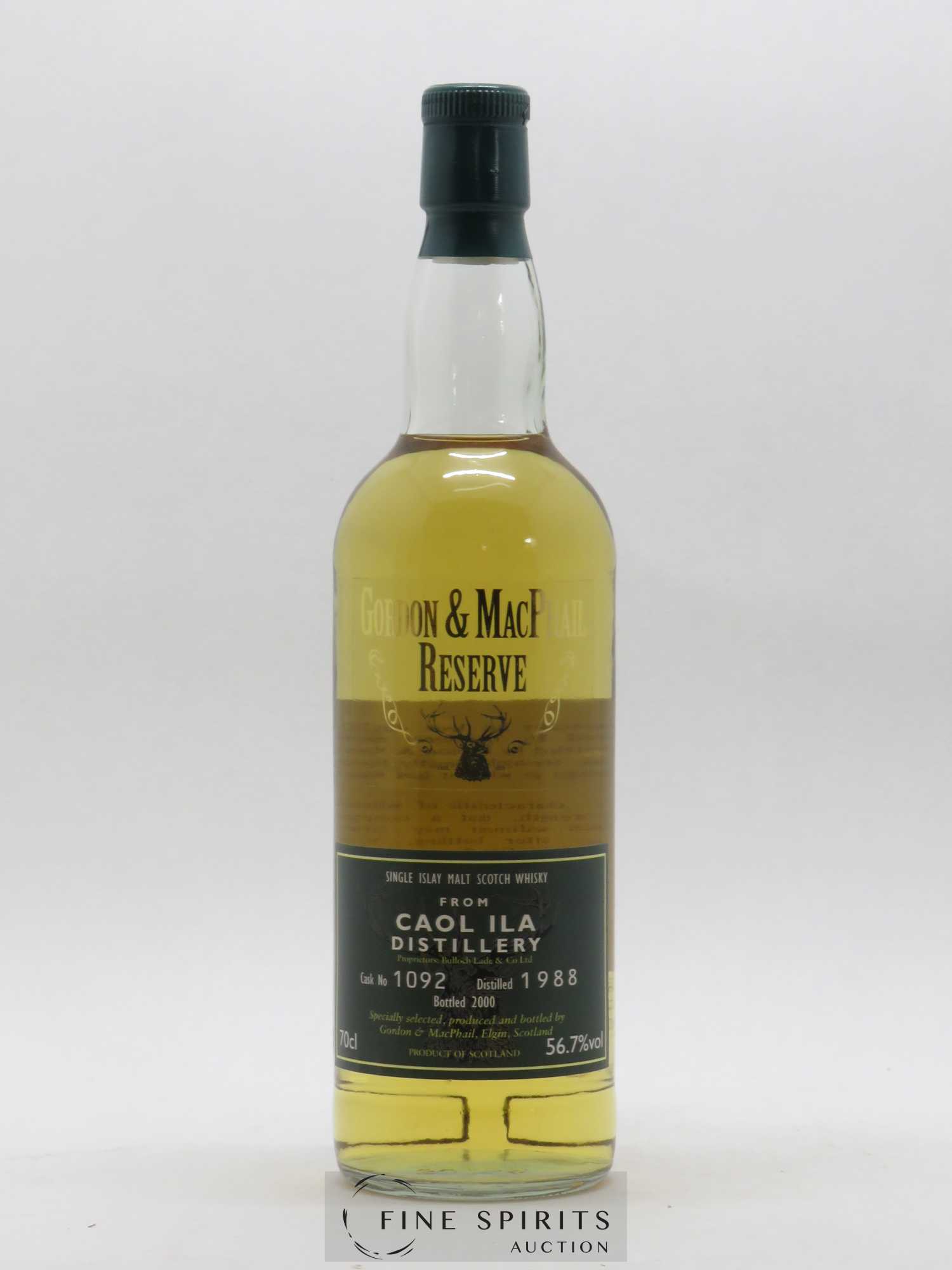 Caol Ila 1988 Gordon & MacPhail Cask n°1092 - bottled 2000 Reserve - Lot de 1 bouteille - 1