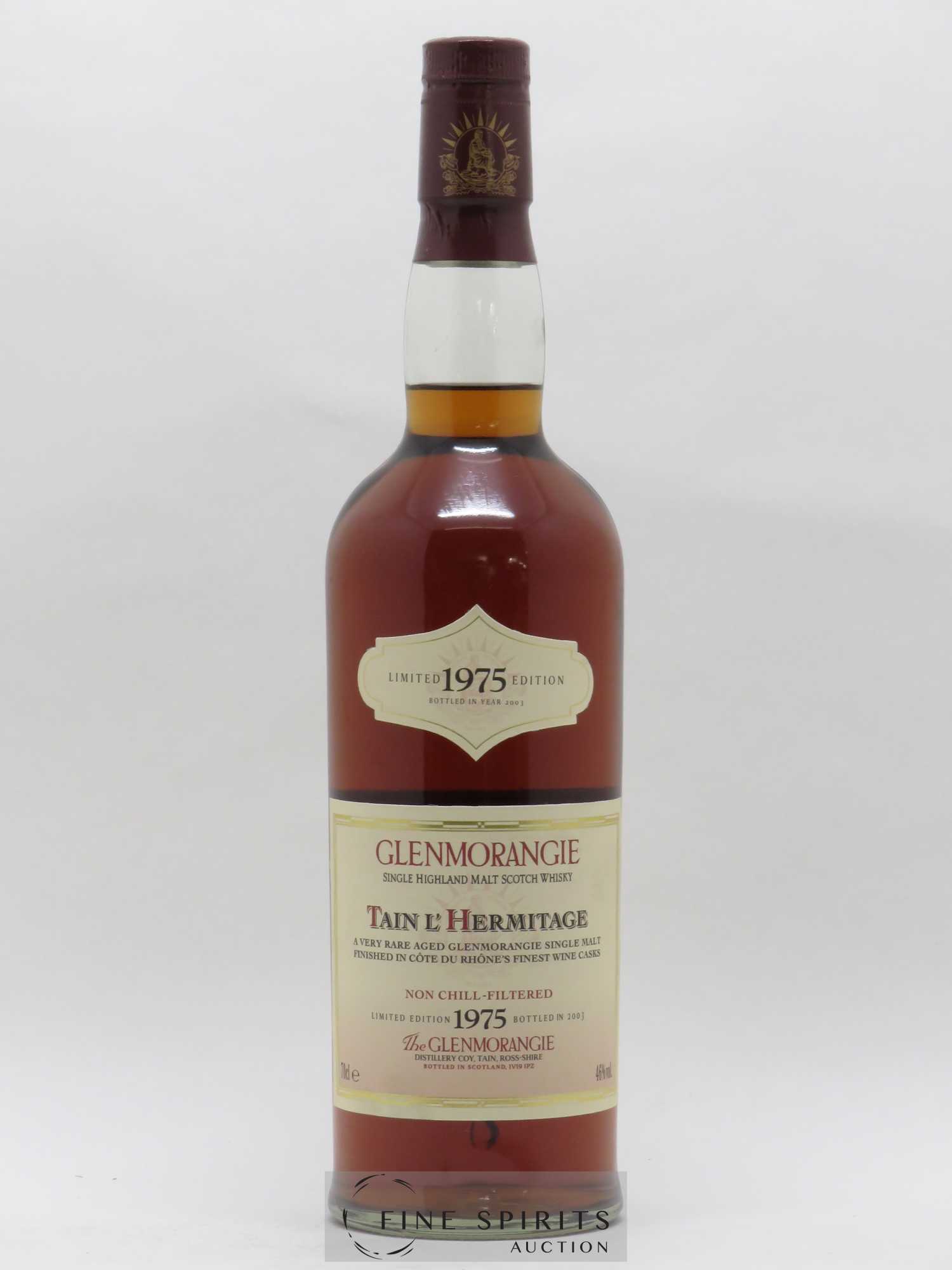 Glenmorangie 28 years 1975 Of. Tain l'Hermitage Hermitage Casks Finished - bottled 2003 Limited Edition - Lot de 1 bouteille - 1
