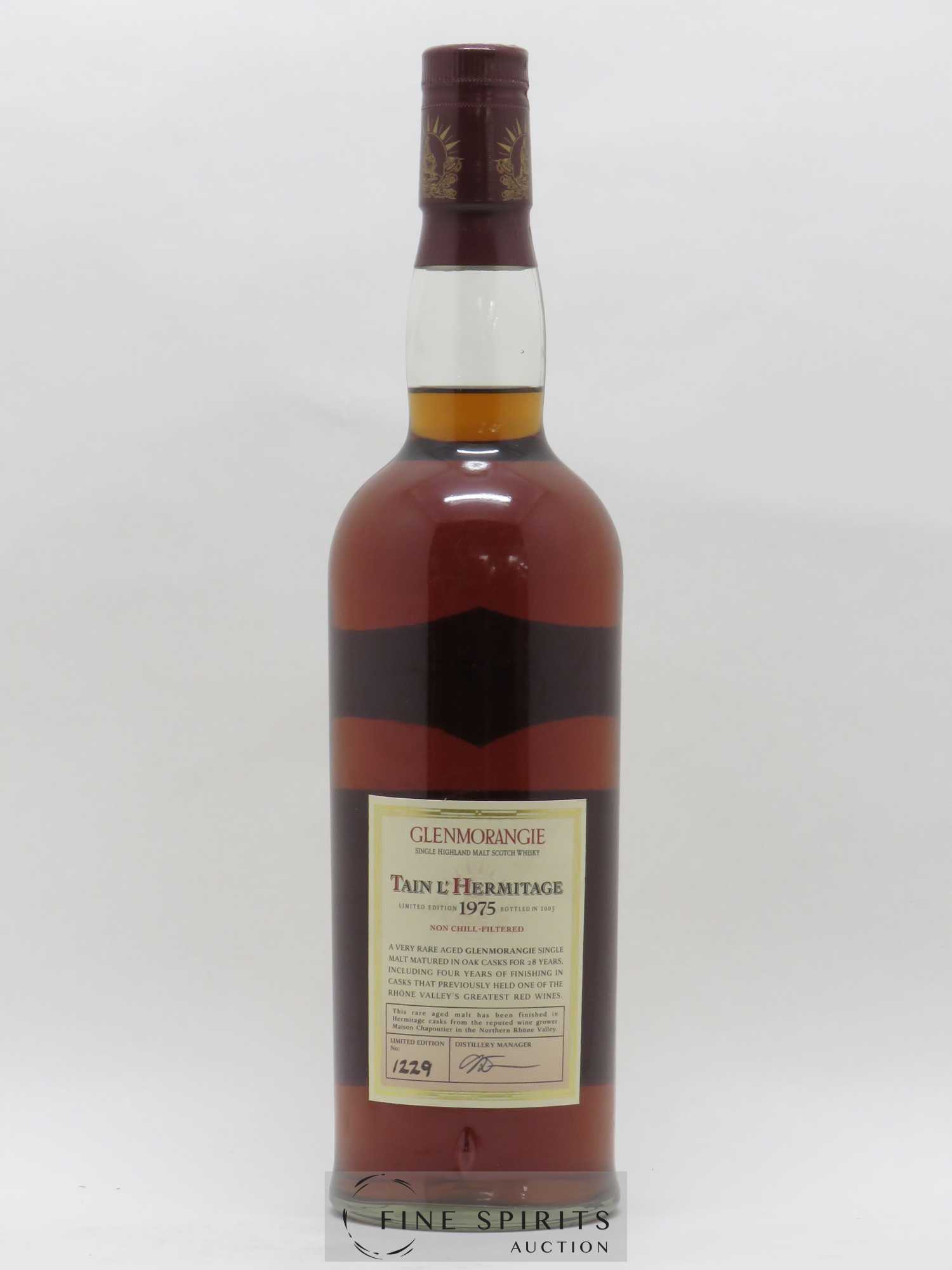 Glenmorangie 28 years 1975 Of. Tain l'Hermitage Hermitage Casks Finished - bottled 2003 Limited Edition - Lot de 1 bouteille - 2