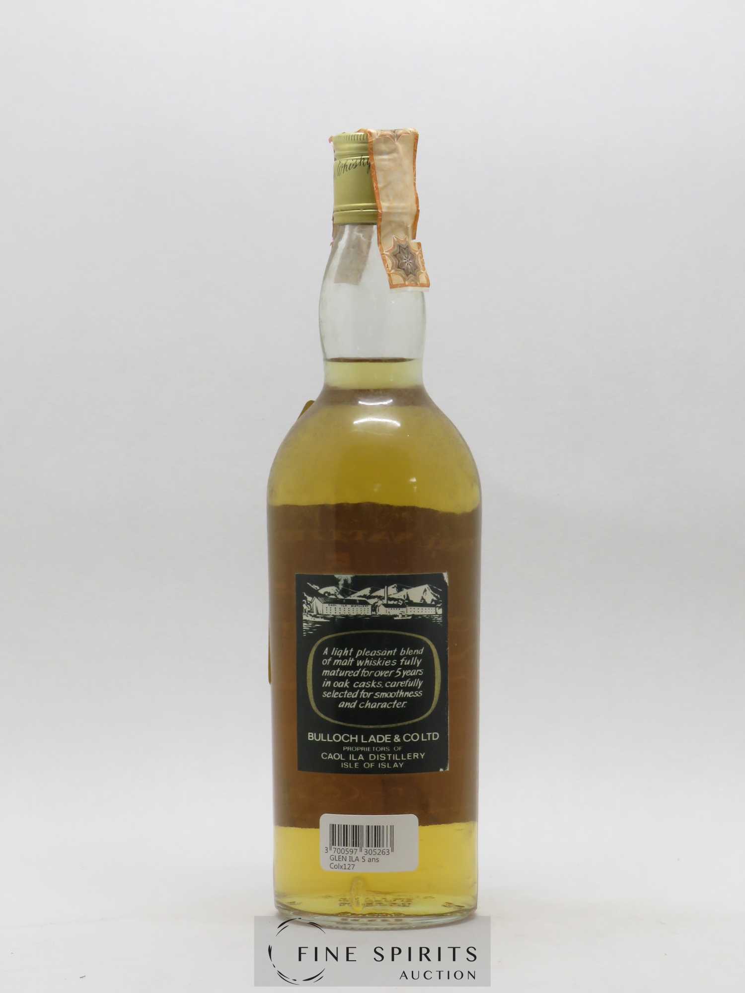 Glen Ila 5 years Of. Ila S.P.A. import Pure Vatted Malt - Lot of 1 bottle - 1