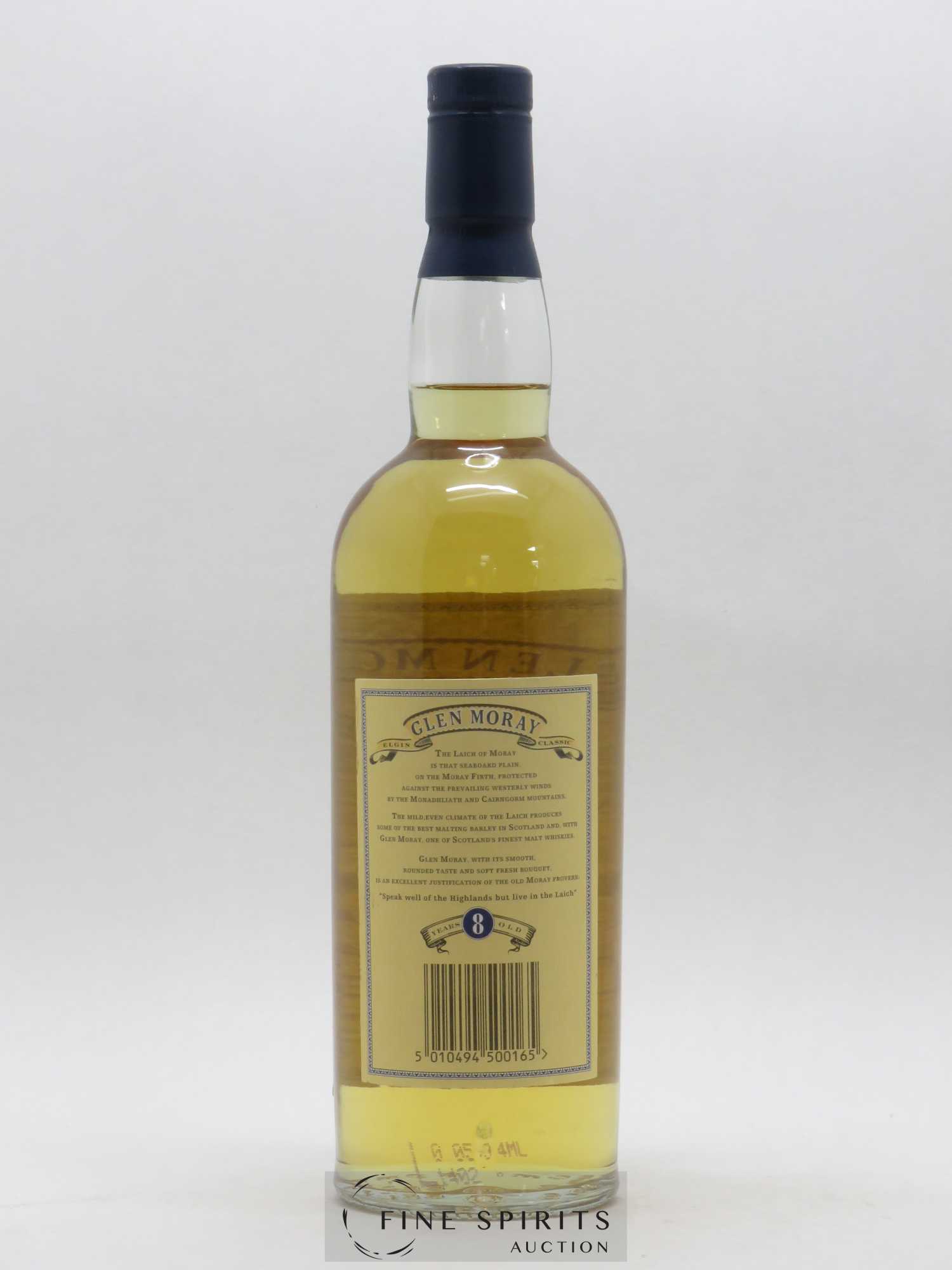 Glen Moray 8 years Of. 43° - Lot de 1 bouteille - 1