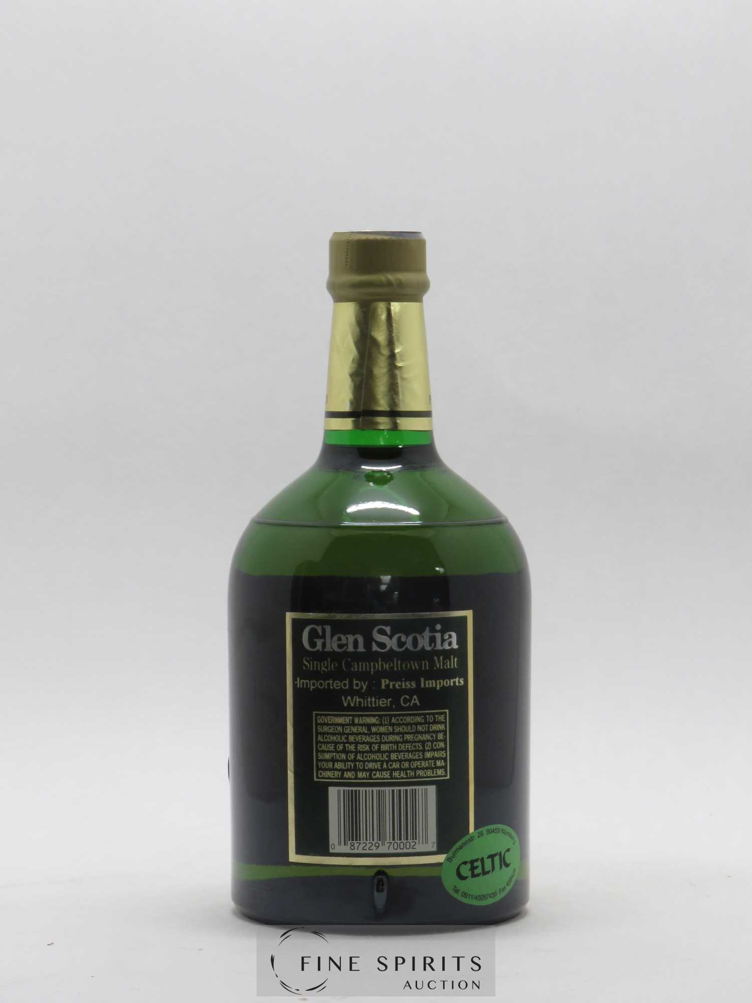 Glen Scotia 17 years Of. US Agent Preiss Import - Lot de 1 bouteille - 2