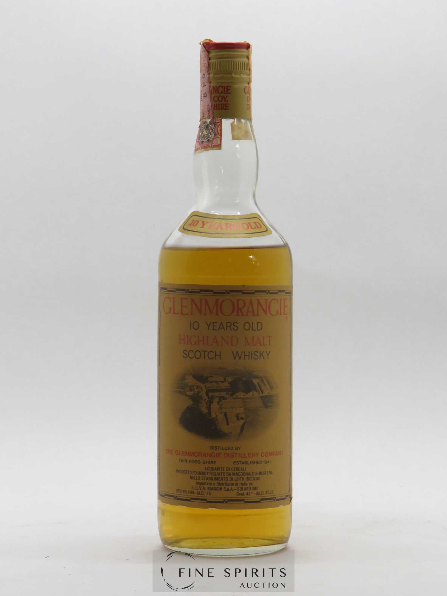 Glenmorangie 10 years Of. S.I.L.V.A. BIANCHI Import - Lot de 1 bouteille - 1