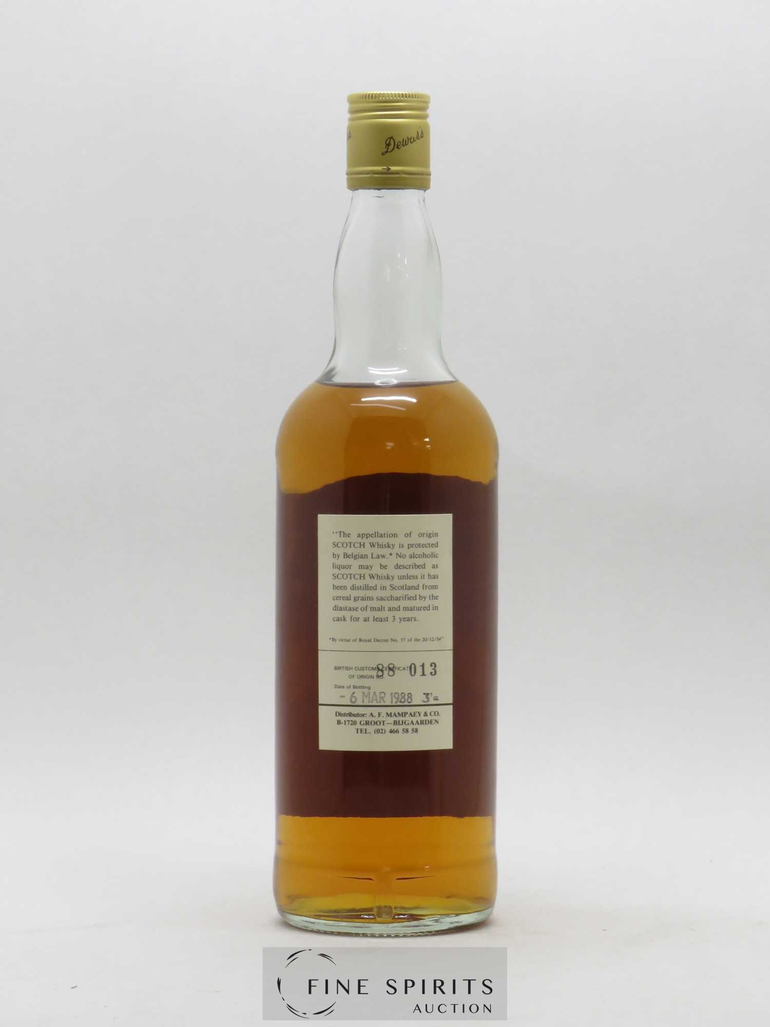 Glen Ordie 12 years Of. bottled 1988 A.F. Mampaey & Co. Dewar's Single Malt - Lot de 1 bouteille - 1