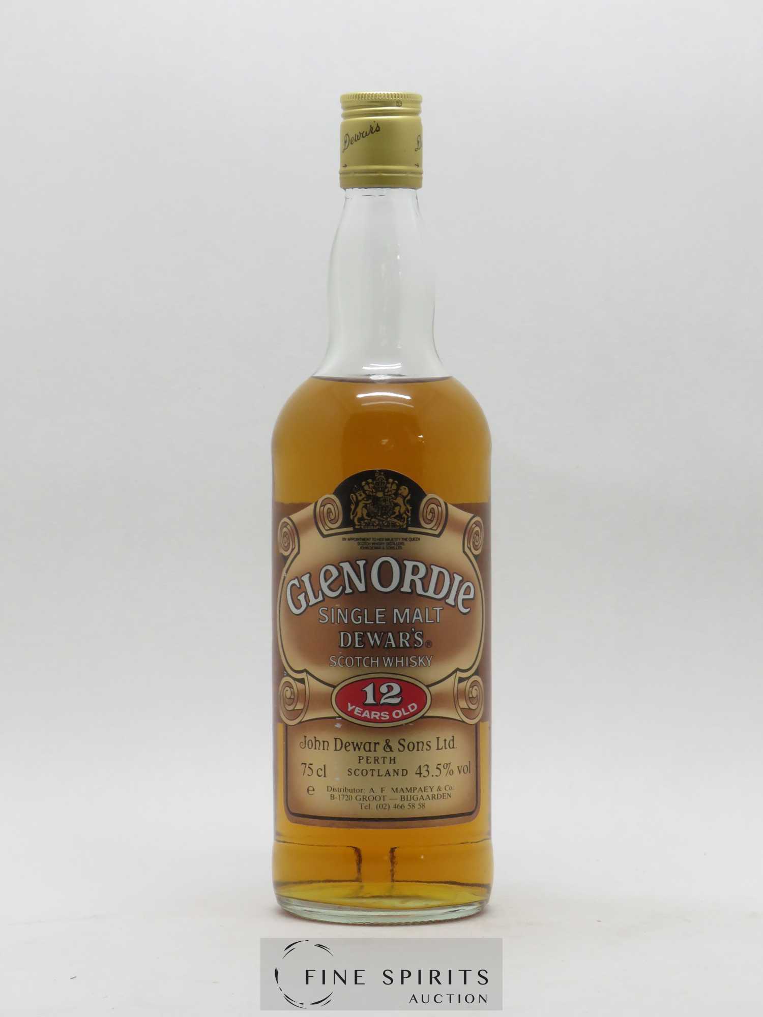 Glen Ordie 12 years Of. bottled 1988 A.F. Mampaey & Co. Dewar's Single Malt - Lot de 1 bouteille - 0