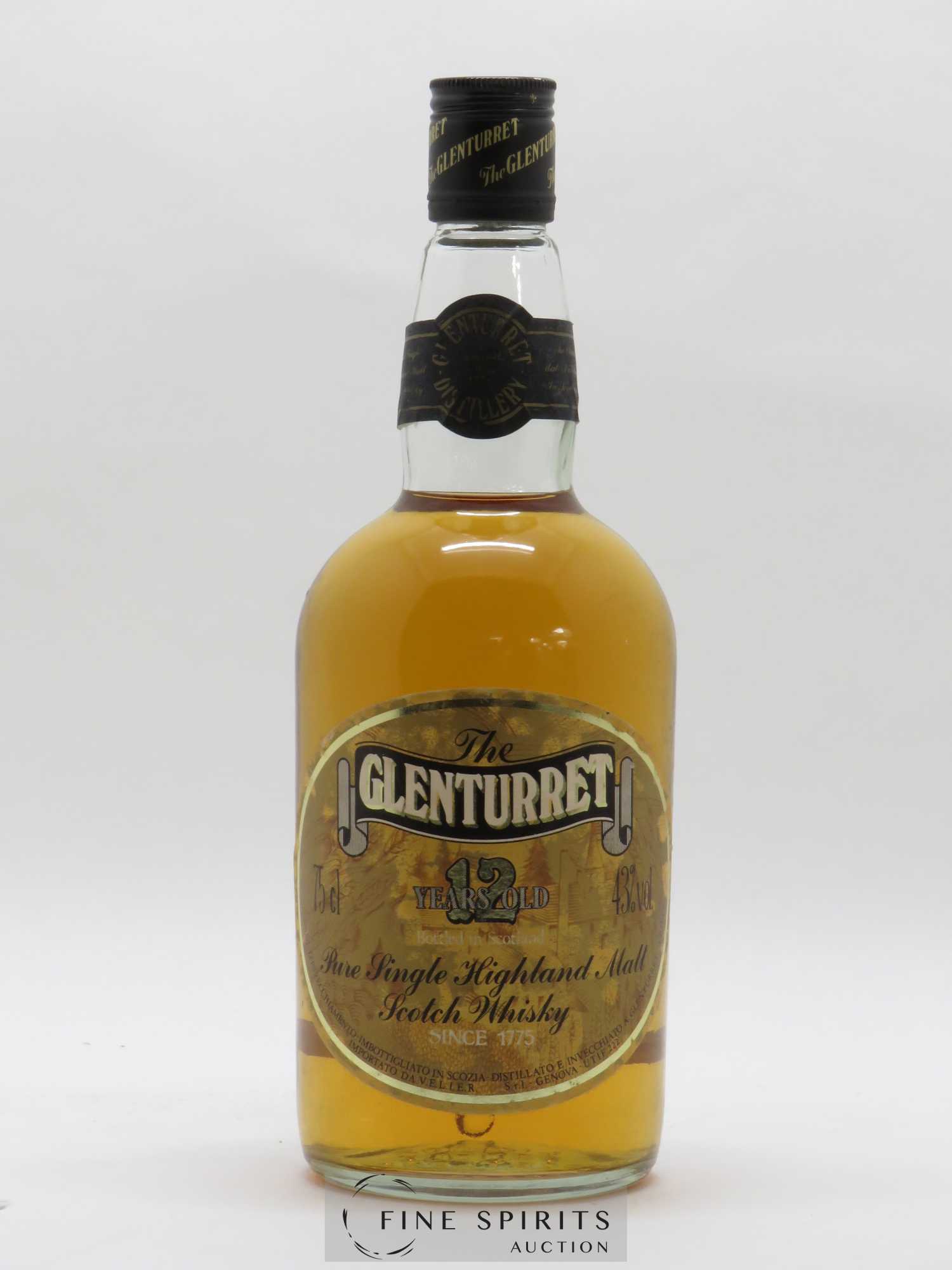 Glenturret 12 years Of. Pure Single Highland Malt - Lot de 1 bouteille - 0