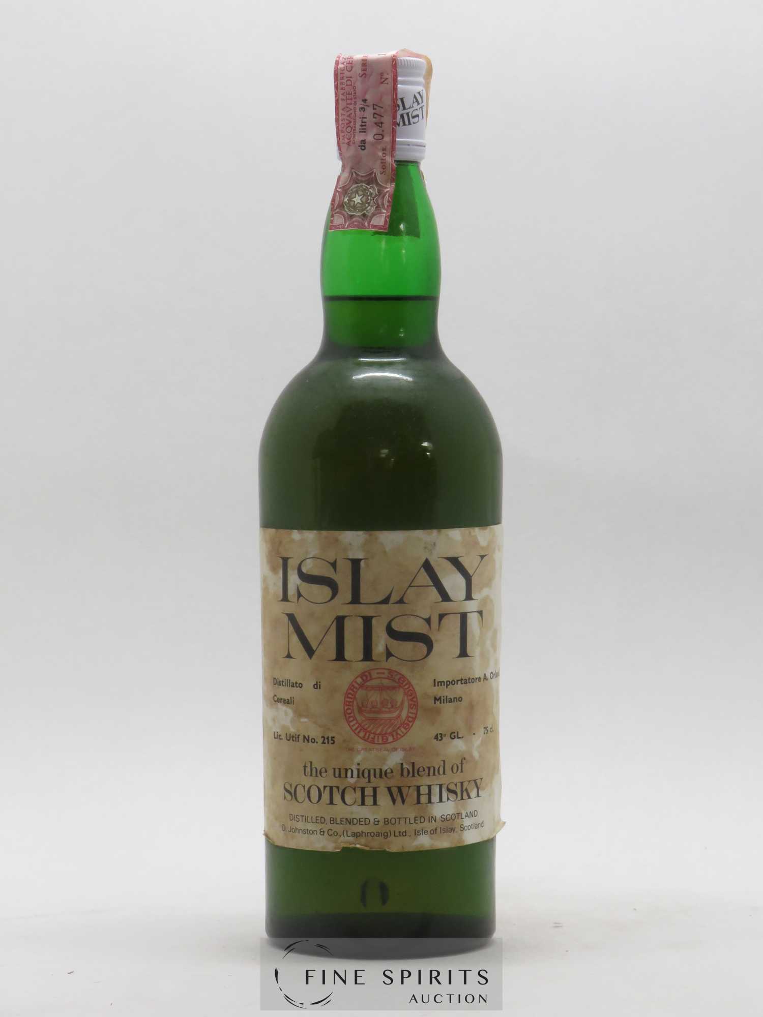 Islay Mist Of. The Great Seal of Islay D.Johnston & Co (Laphroaig) Ltd, Orlandi Import The Unique Blend of Scotch Whisky - Lot de 1 bouteille - 1