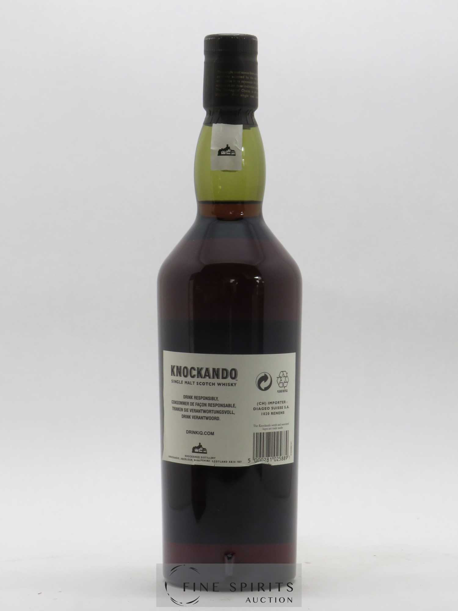 Knockando 1996 Of. Natural Cask Strength Cask n°800790 - bottled 2009 The Manager's Choice - Single Cask Selection N°511 - Lot de 1 bouteille - 2