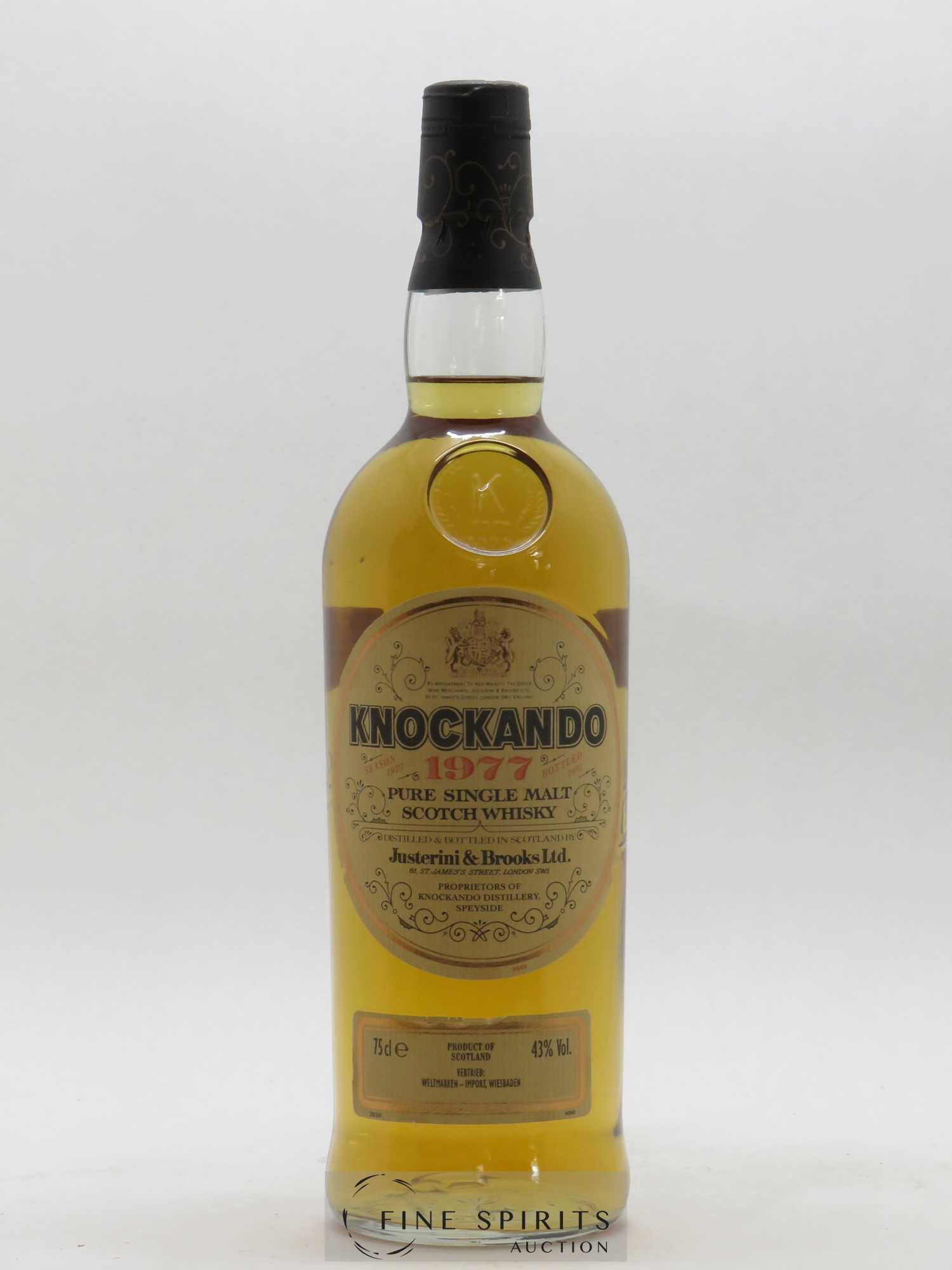 Knockando 1977 Of. bottled 1991 Weltmarken Import - Lot de 1 bouteille - 1