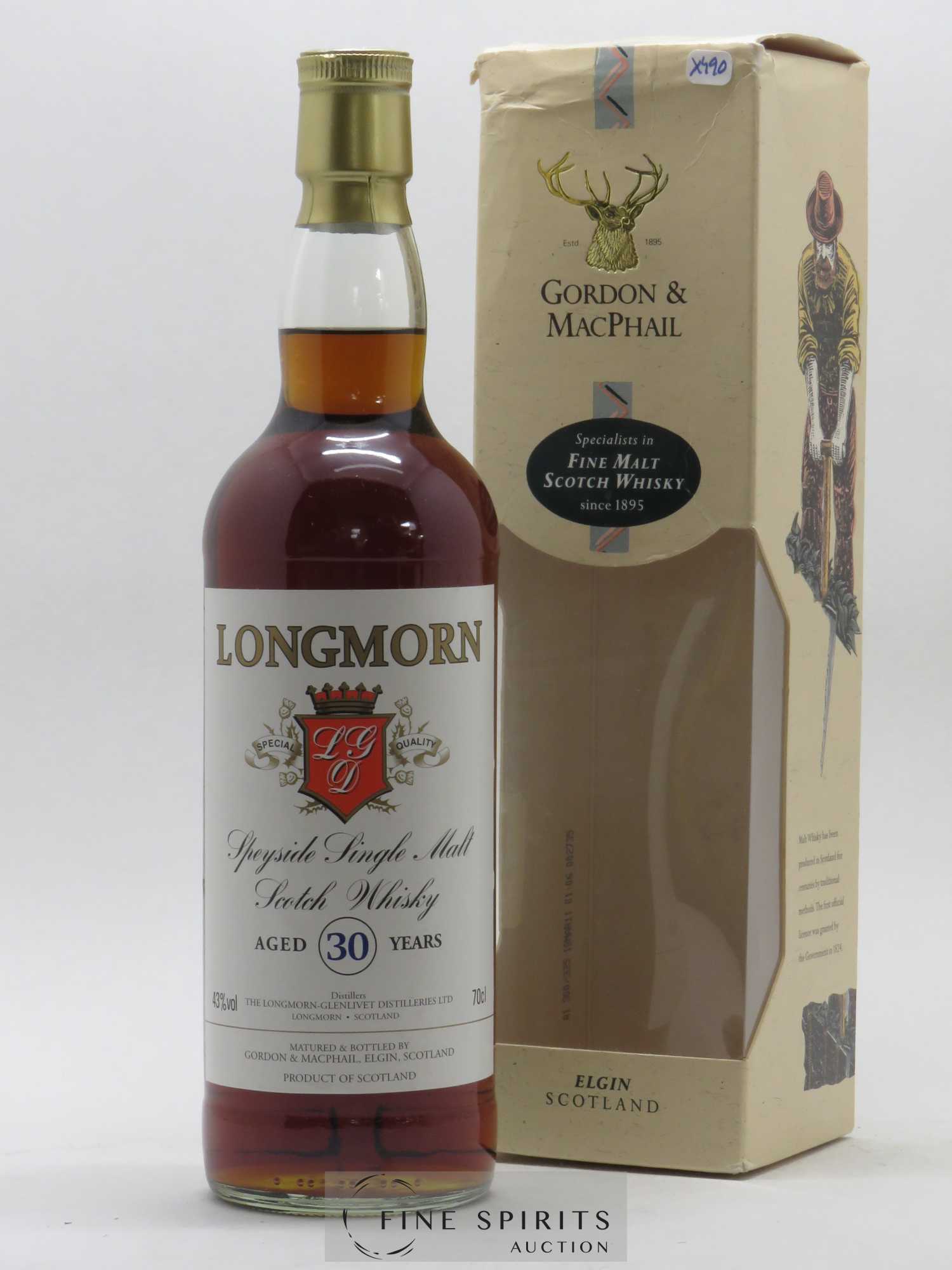 Longmorn 30 years Gordon & MacPhail - Lot de 1 bouteille - 0