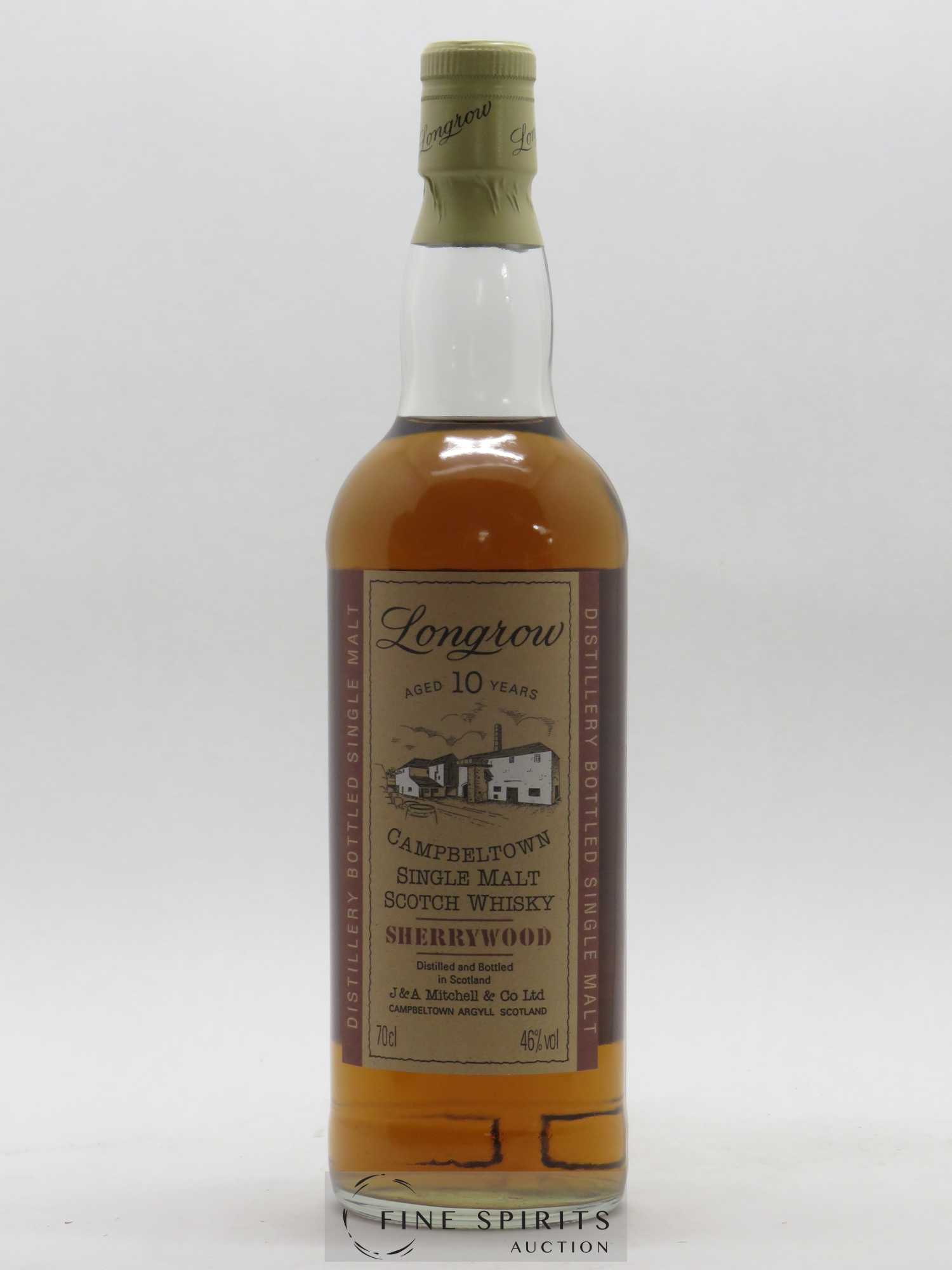 Longrow 10 years Of. Sherrywood J&A Mitchell & Co Ltd - Lot de 1 bouteille - 1
