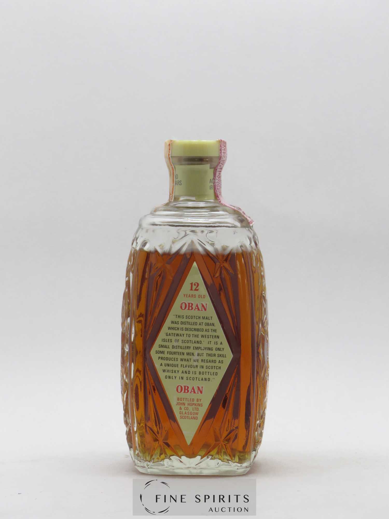 Oban 12 years Of. Unblended Decanter - Lot de 1 bouteille - 1