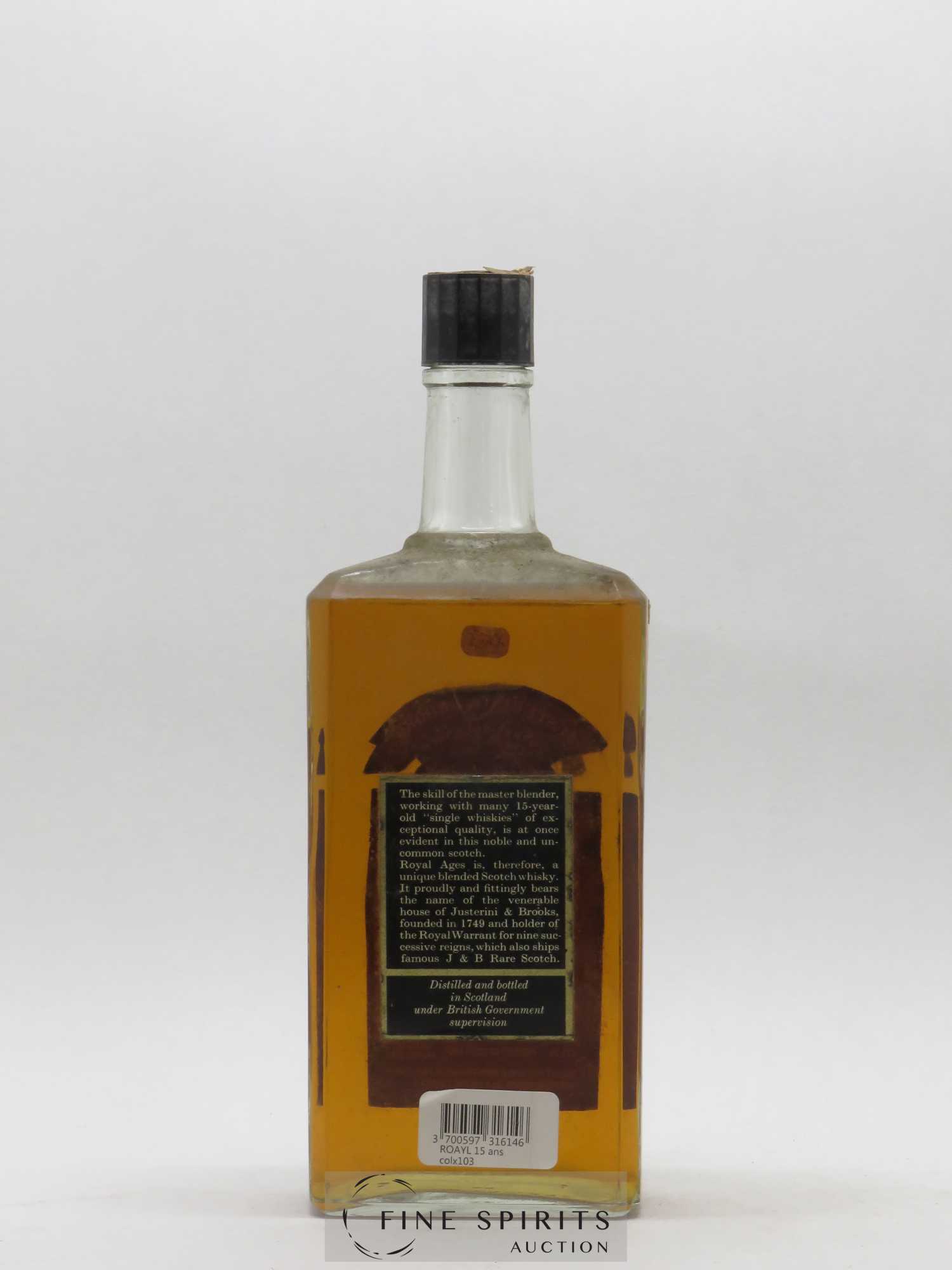 Royal Ages 15 years Of. Riviera SpA - Lot de 1 bouteille - 1