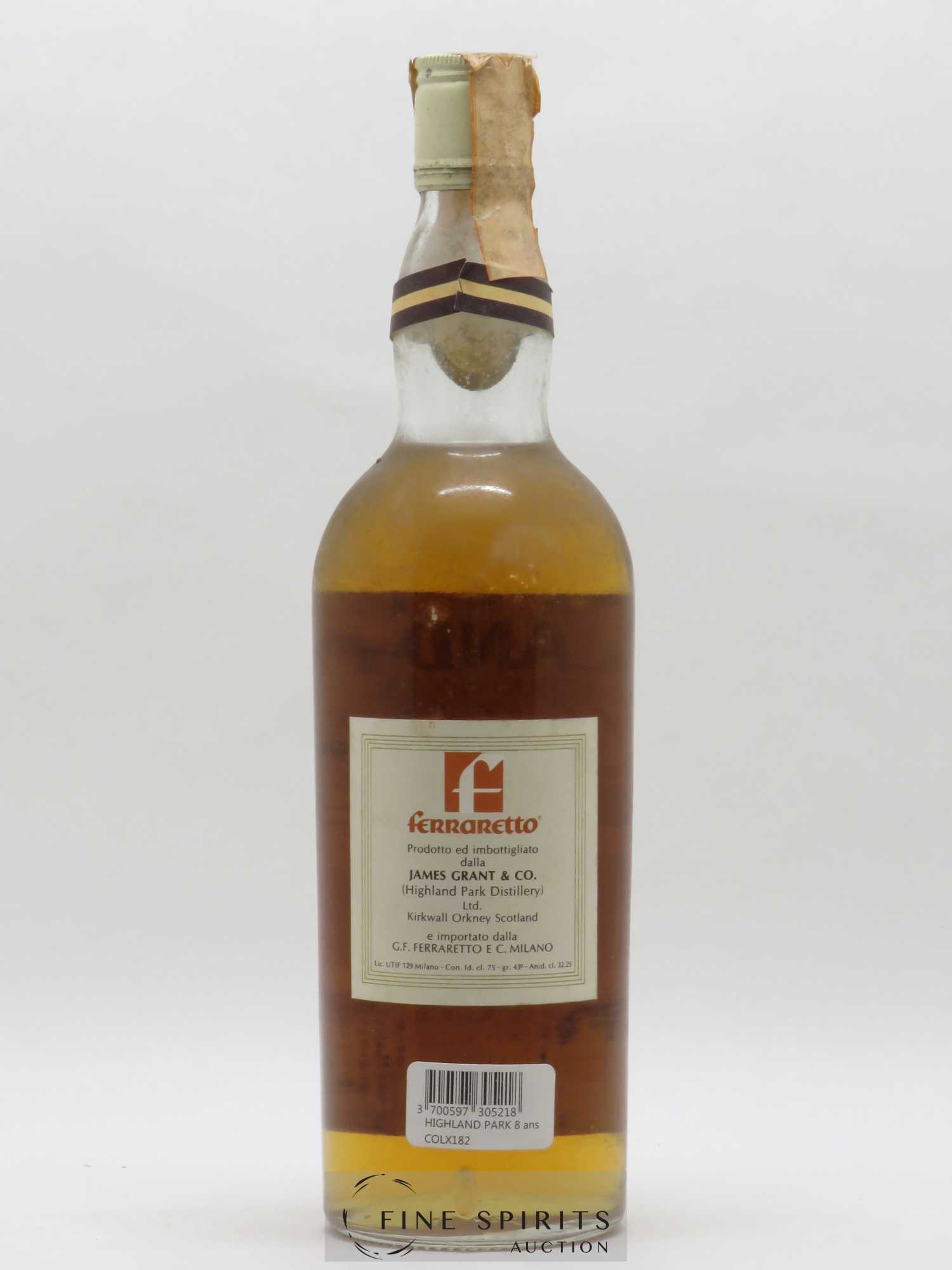 Highland Park 8 years Of. - Lot de 1 bouteille - 1