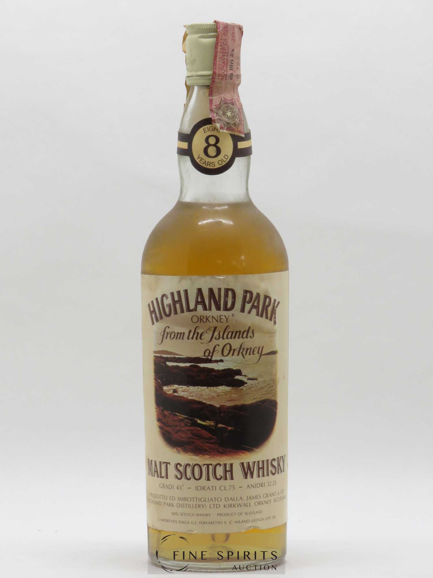 Highland Park 8 years Of. - Lot de 1 bouteille - 0
