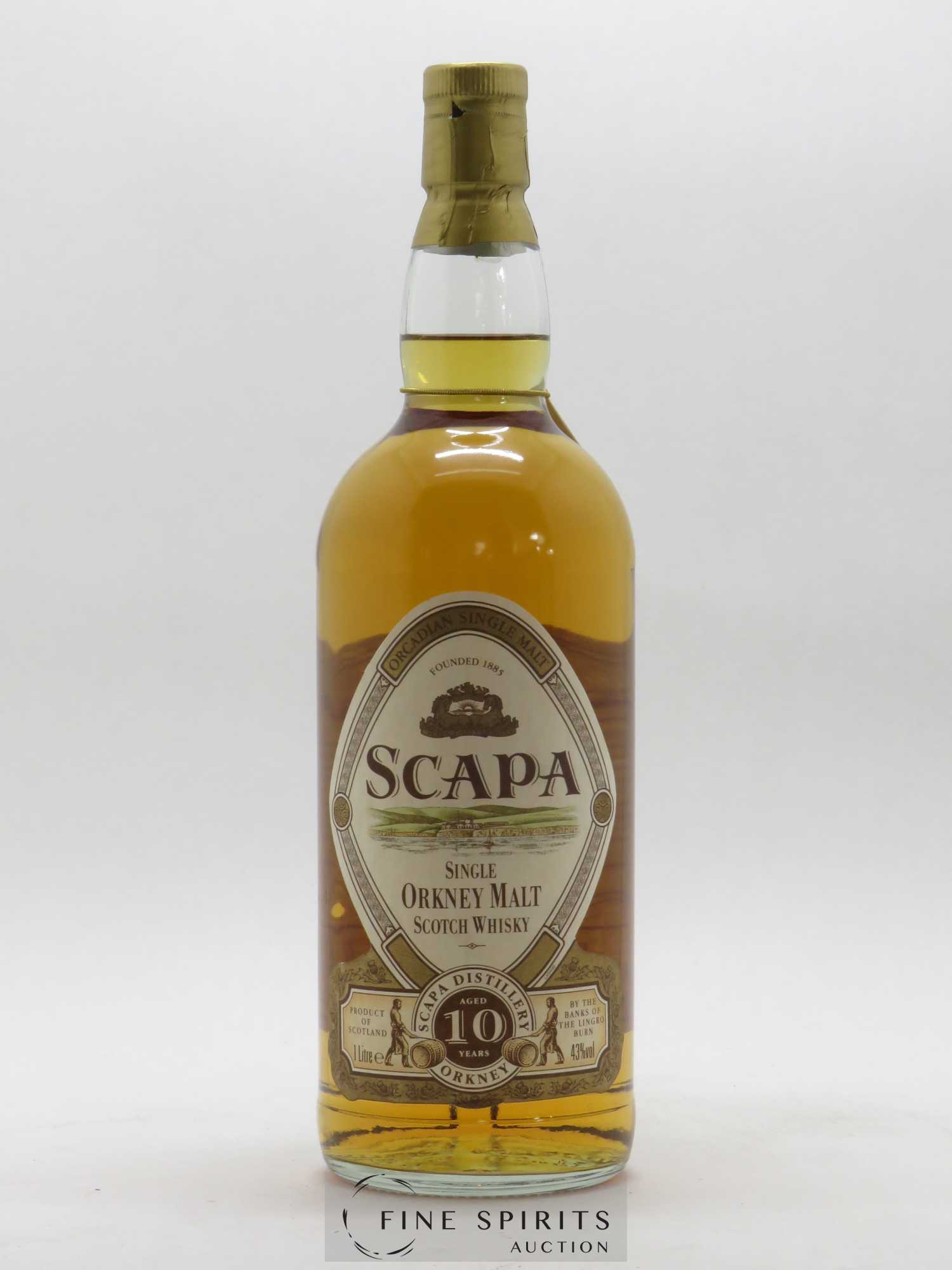 Scapa 10 years Of. Orcadian Single Malt - Lot de 1 bouteille - 1