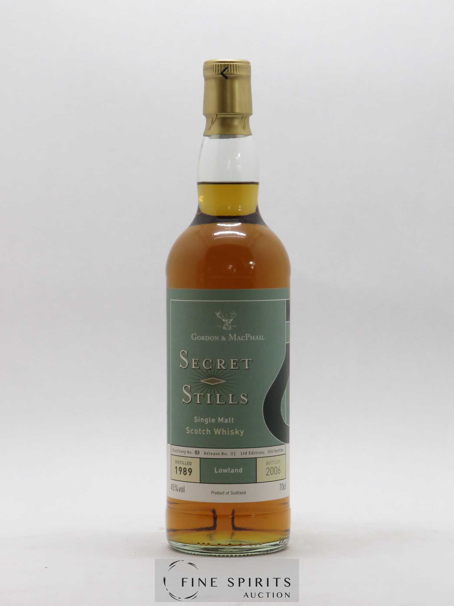 Secret Stills 1989 Gordon & MacPhail Number 3.1 bottled 2006 Limited Edition of 500 - Lot de 1 bouteille - 1