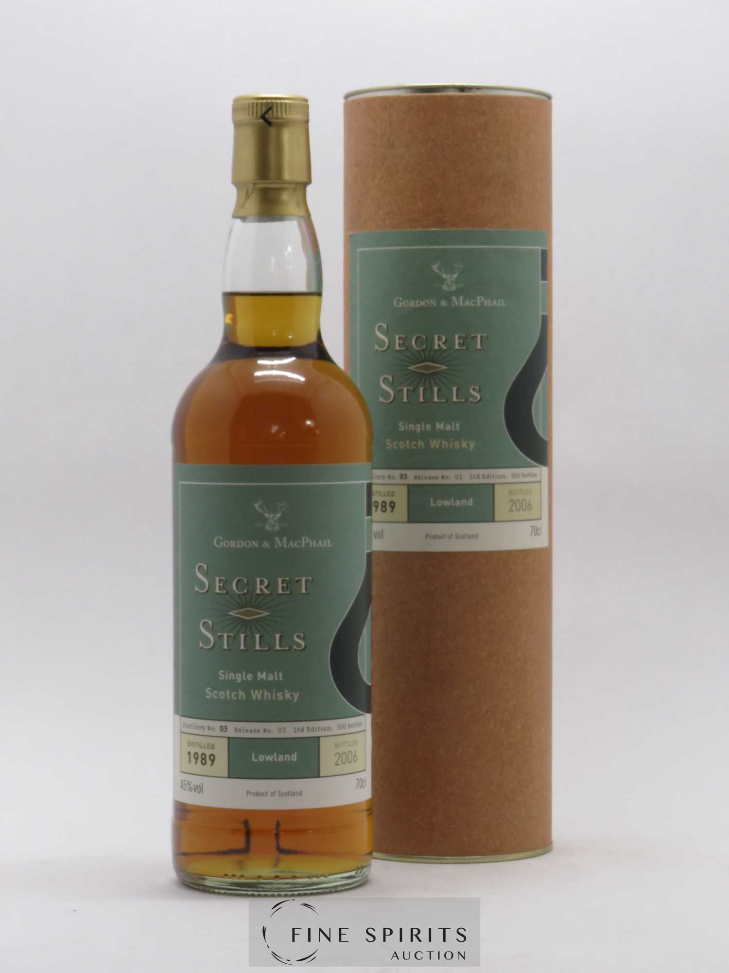 Secret Stills 1989 Gordon & MacPhail Number 3.1 bottled 2006 Limited Edition of 500 - Lot de 1 bouteille - 0
