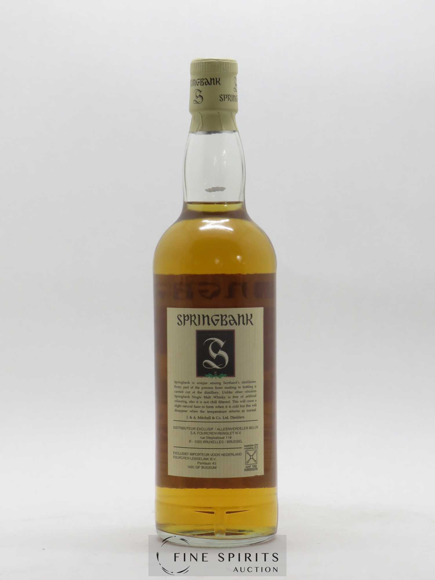Springbank Of. C.V. Fourcroy-Renglet N.V. Import - Lot de 1 bouteille - 2