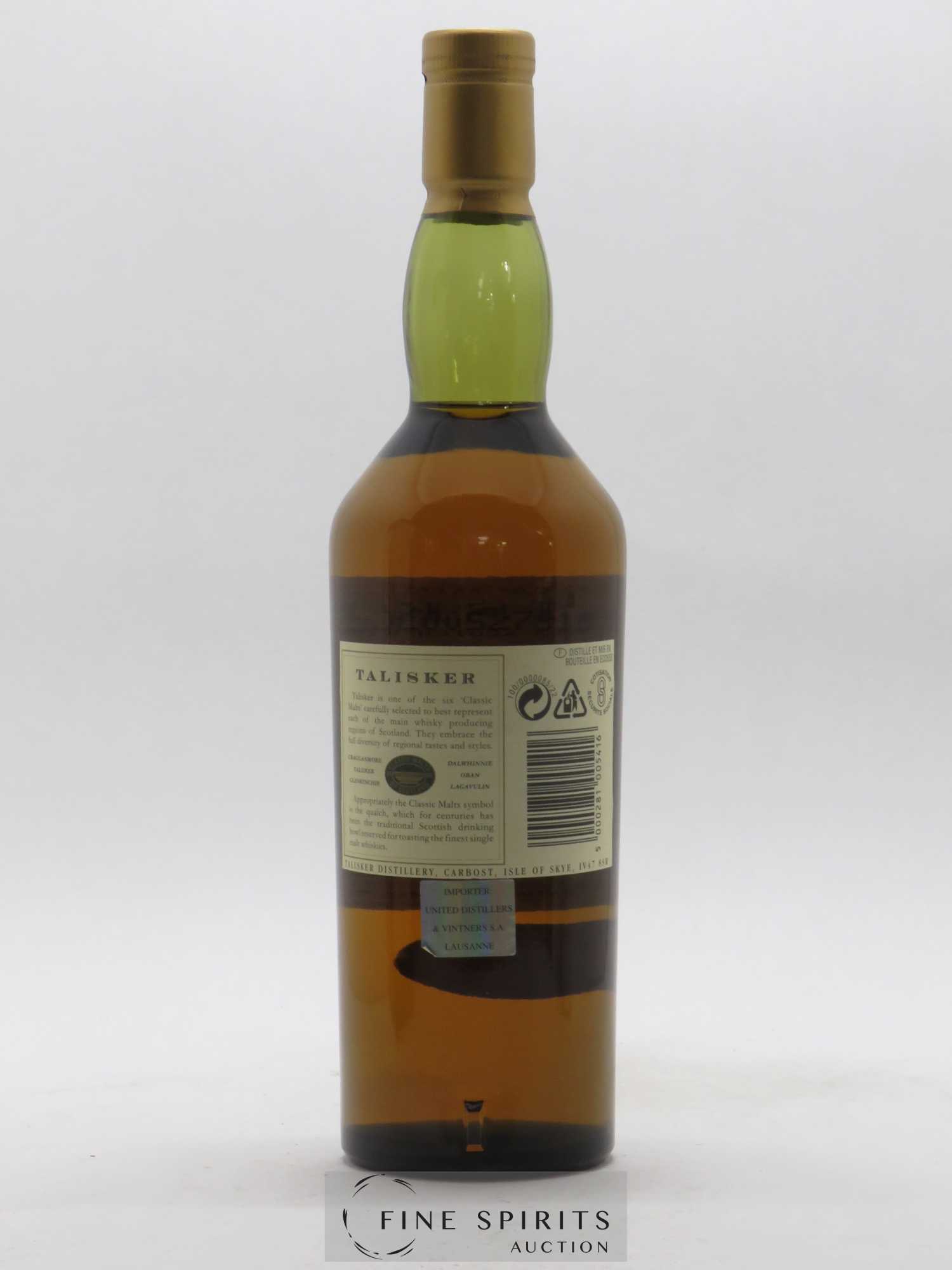 Talisker 10 years Of. The Golden Spirit Of Skye Classic Malts - Lot of 1 bottle - 2