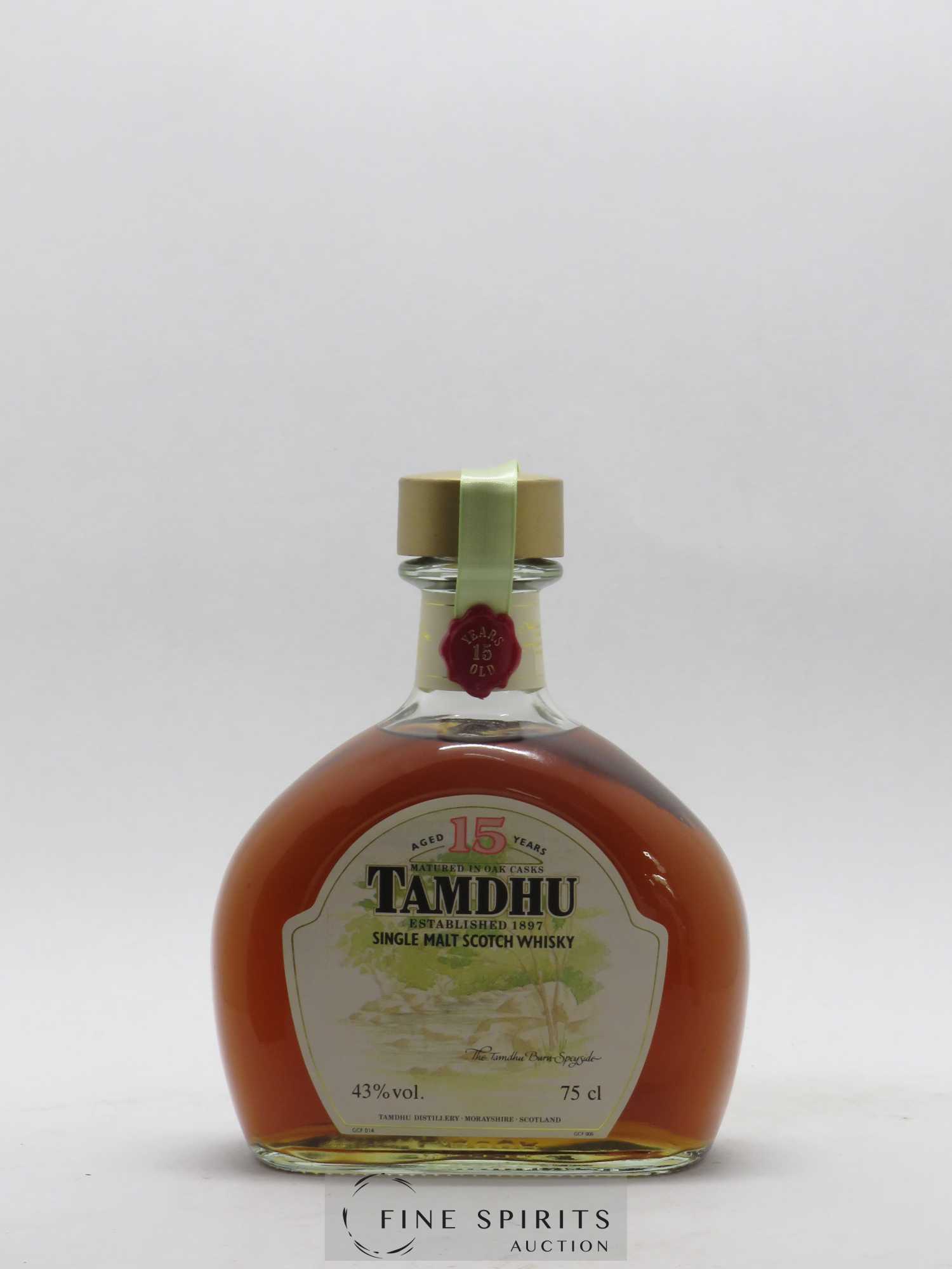 Tamdhu 15 years Of. Matured in Oak Casks Dumpy Decanter - Lot de 1 bouteille - 1