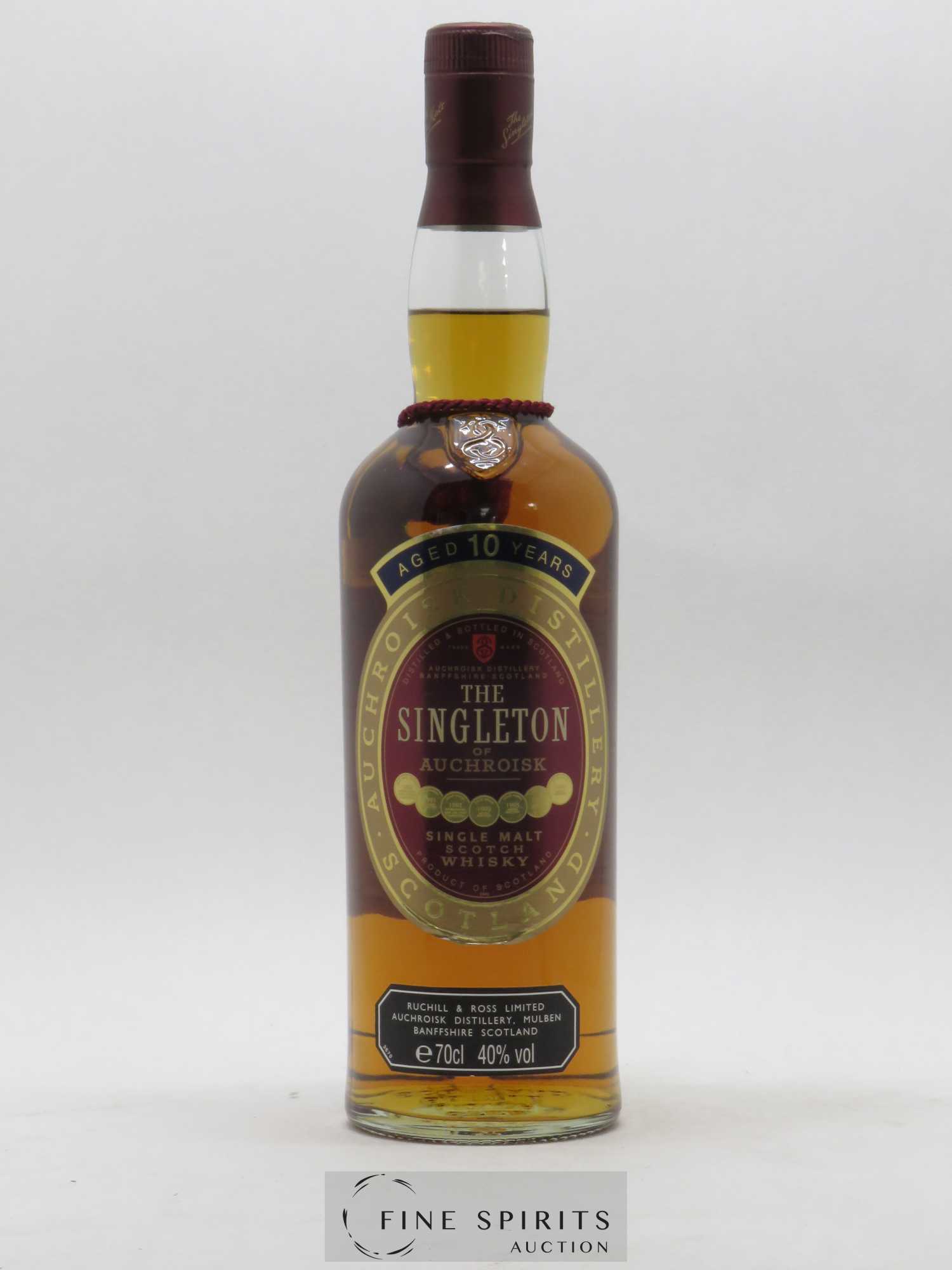The Singleton Of Auchroisk 10 years Of. - Lot de 1 bouteille - 0